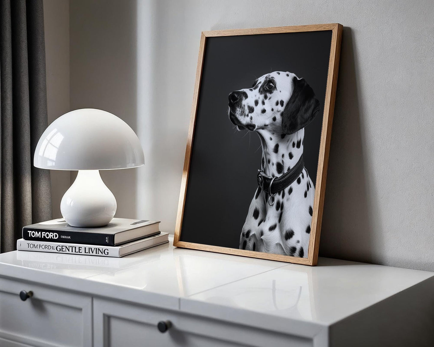 Dog Photography Dalmatian | Black and White Animal Poster | Modern Pet Print wall art print, minimalist black and white poster, modern Scandinavian wall decor, Monohaus