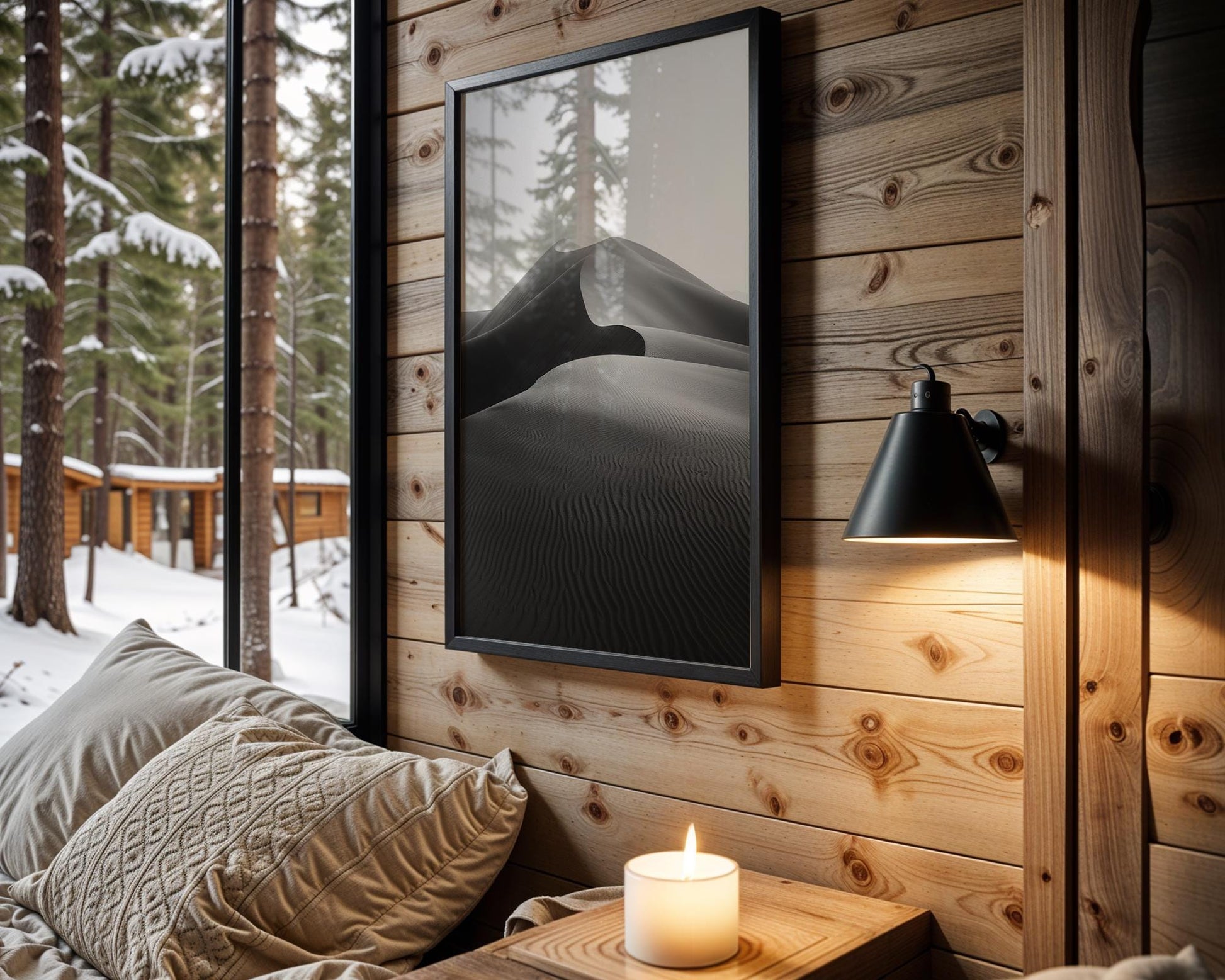 Botanical Photo | Desert Dune Abstract Print | Minimalist Scandi Landscape Photography abstract wall art print, geometric minimalist poster, modern Scandinavian decor, Monohaus