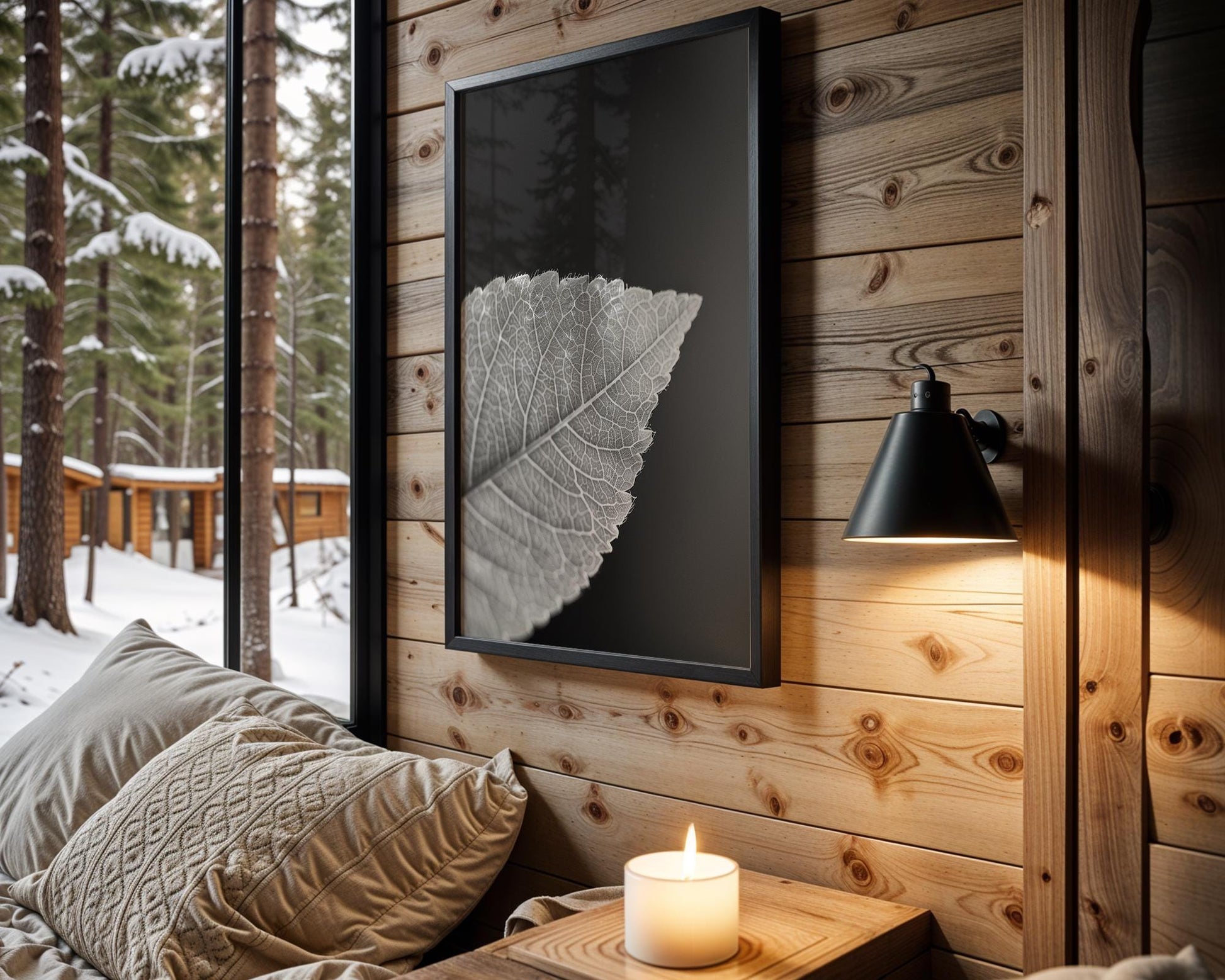 Botanical Photo | Monochrome Leaf Print | Fine Art  Photography, Modern Wall Decor wall art print, minimalist black and white poster, modern Scandinavian wall decor, Monohaus