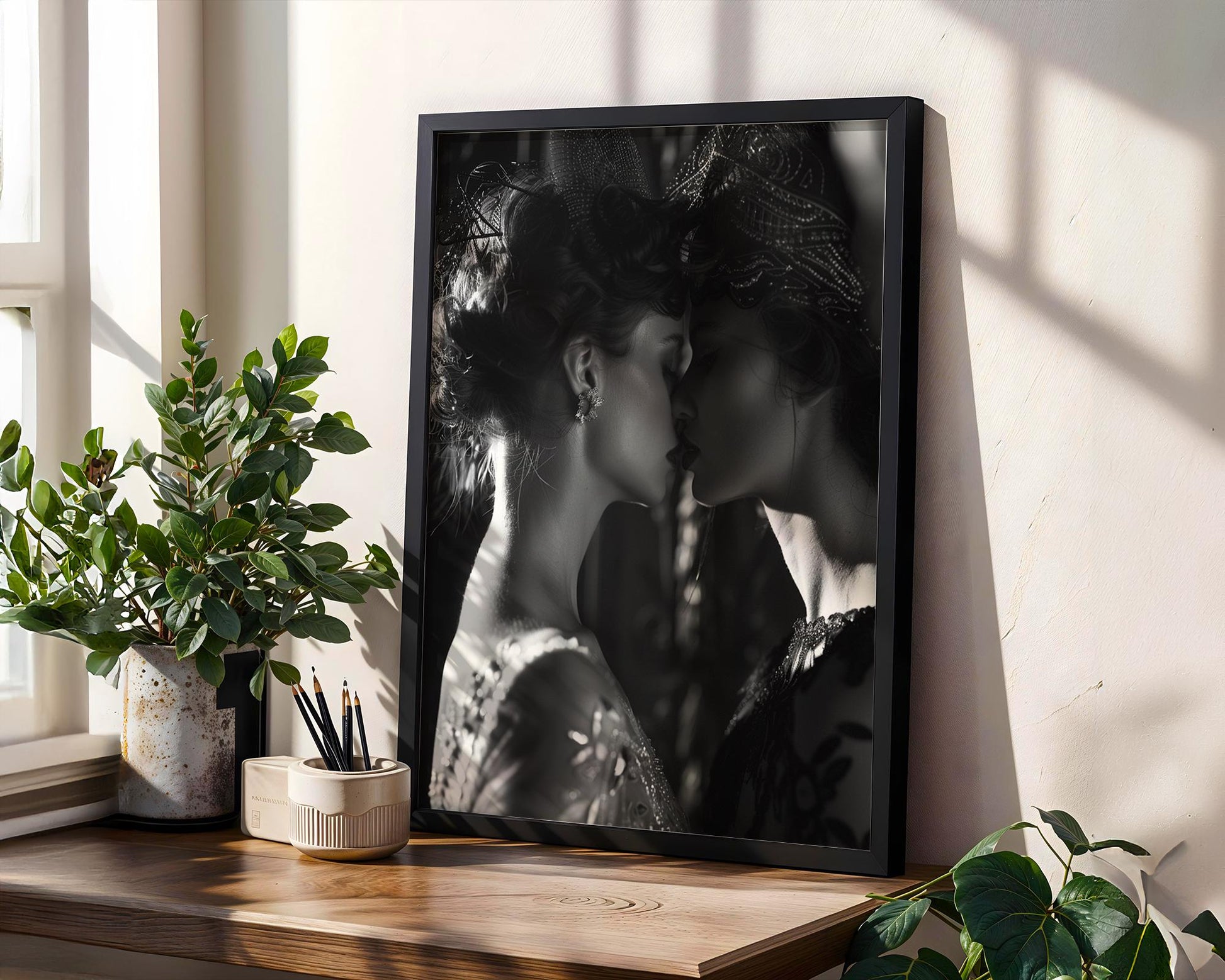 Minimal Wall Art Black and White Fashion Portrait Print | Minimalist Home Decor wall art print, minimalist black and white poster, modern Scandinavian wall decor, Monohaus