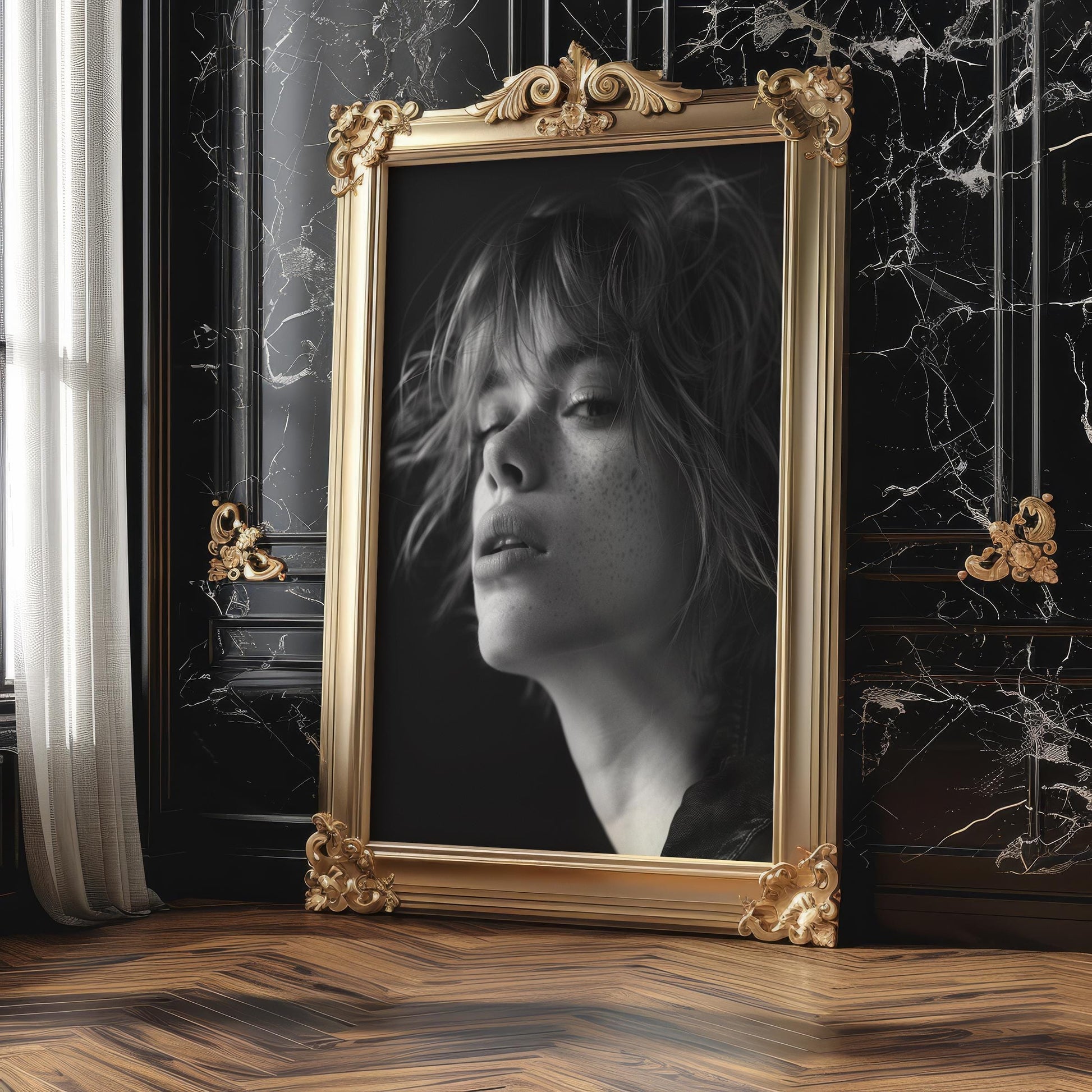 Black and White Portrait Photography Print | Minimalist Wall Art wall art print, minimalist black and white poster, modern Scandinavian wall decor, Monohaus