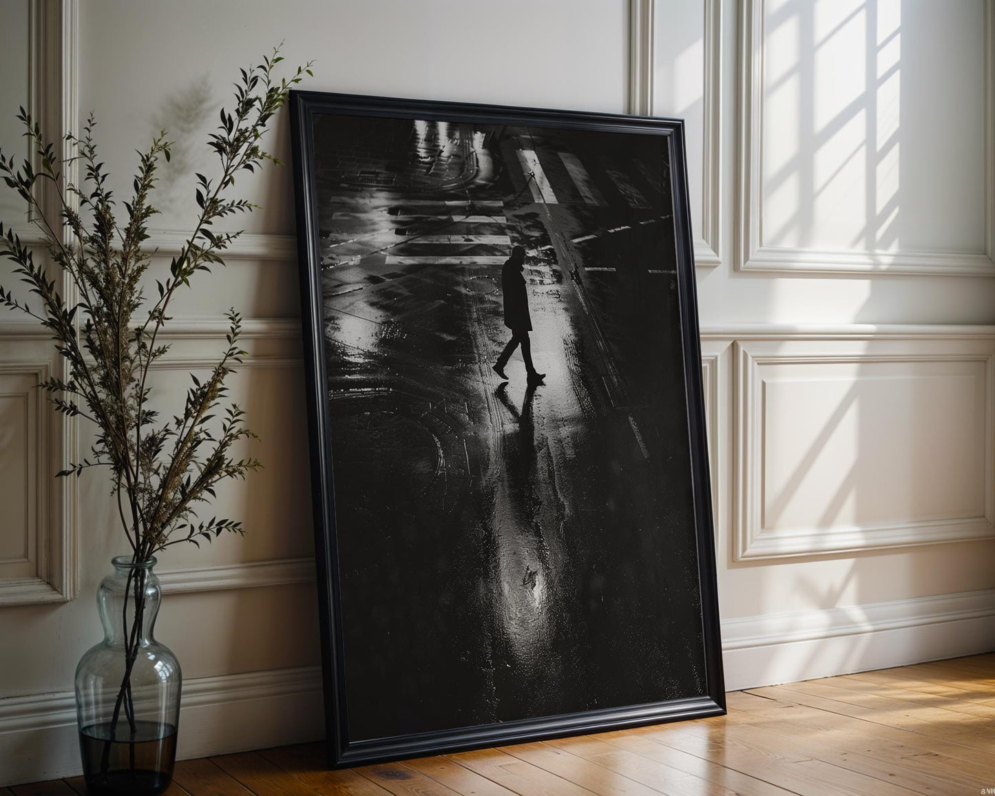 City Lights Photography Print | Black and White Urban Wall Art wall art print, black and white architectural poster, minimalist modern Scandinavian wall decor, Monohaus