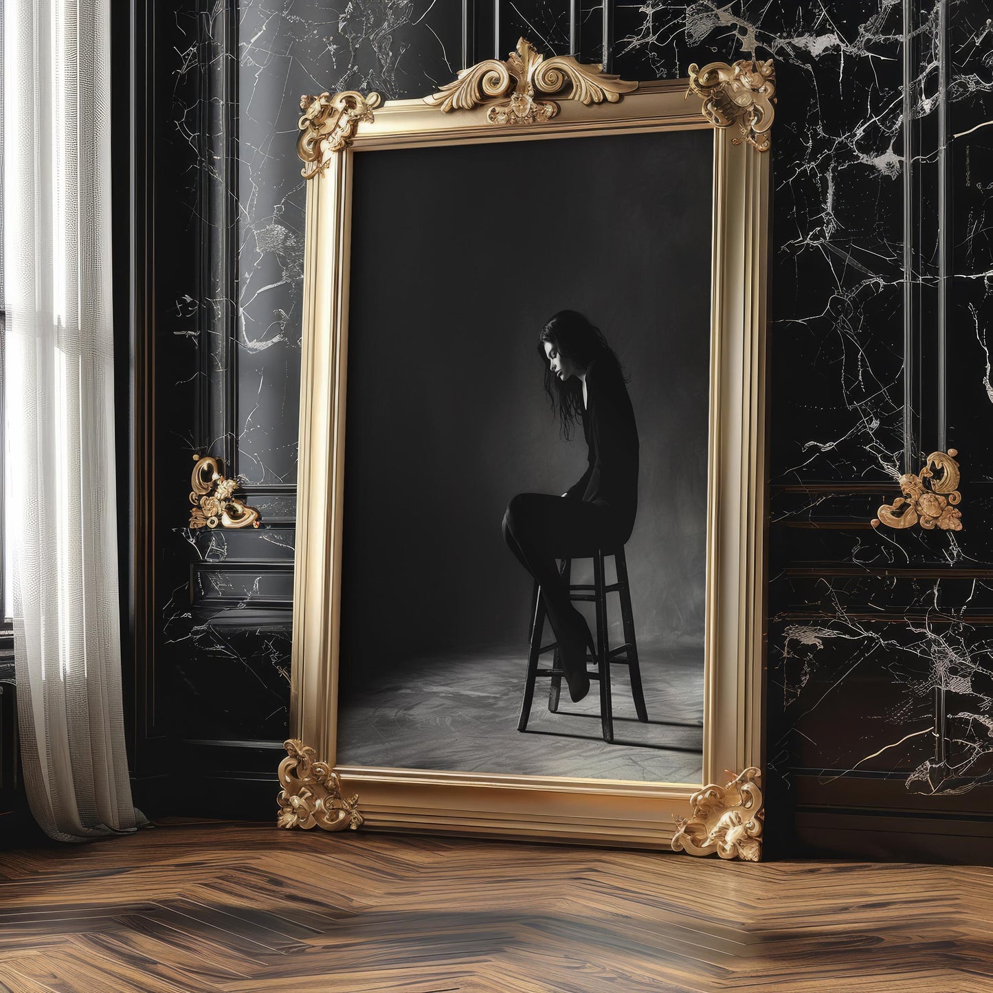 Urban Photography | Monochrome Portrait Photography Print | Minimalist Modern Wall Art black and white photo print, minimalist monochrome wall art poster for modern interiors, Monohaus