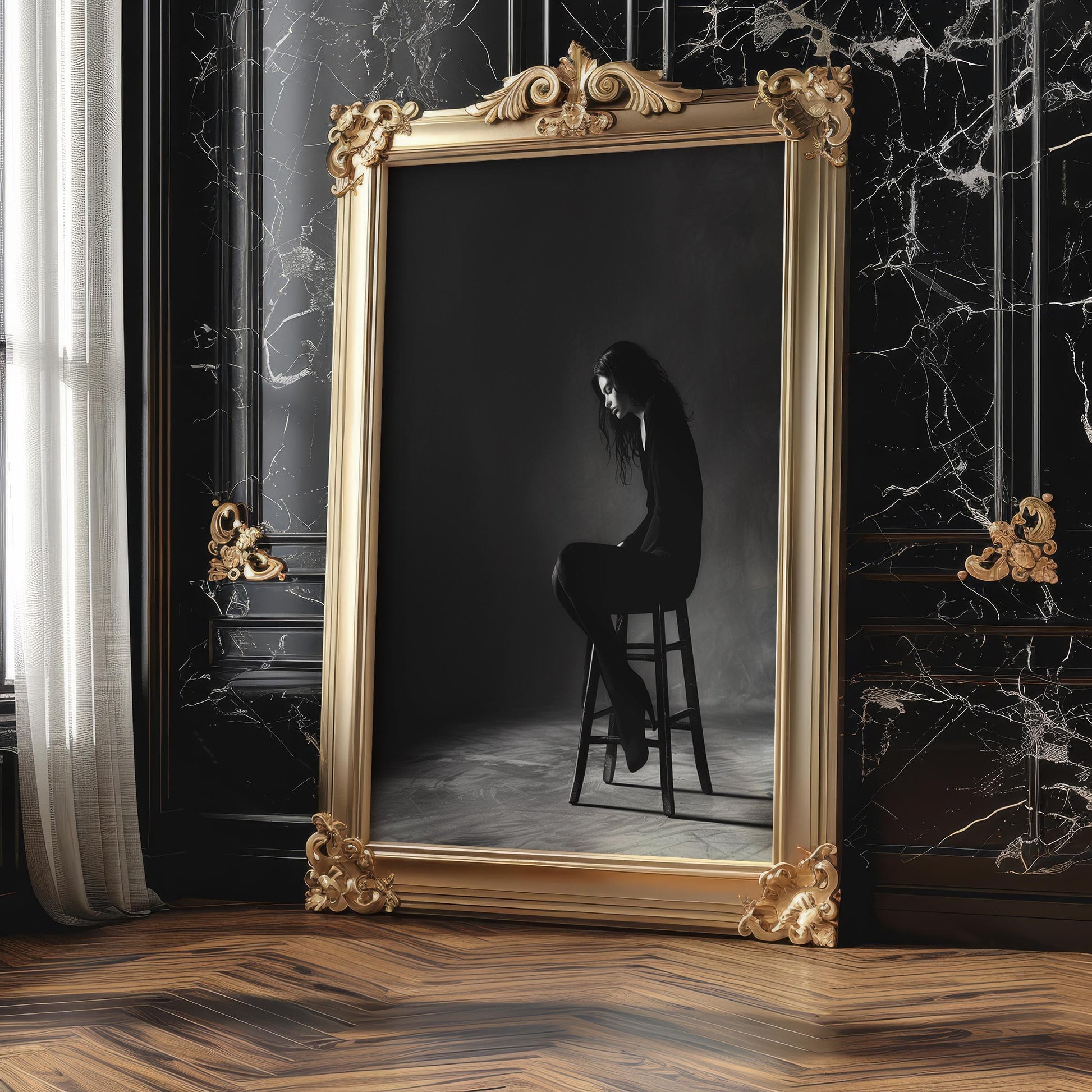 Urban Photography | Monochrome Portrait Photography Print | Minimalist Modern Wall Art black and white photo print, minimalist monochrome wall art poster for modern interiors, Monohaus