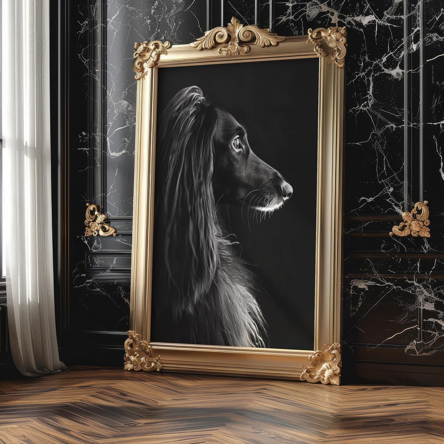Dog Photography Afghan Hound Print | Fine Art , Minimalist Decor wall art print, minimalist black and white poster, modern Scandinavian wall decor, Monohaus