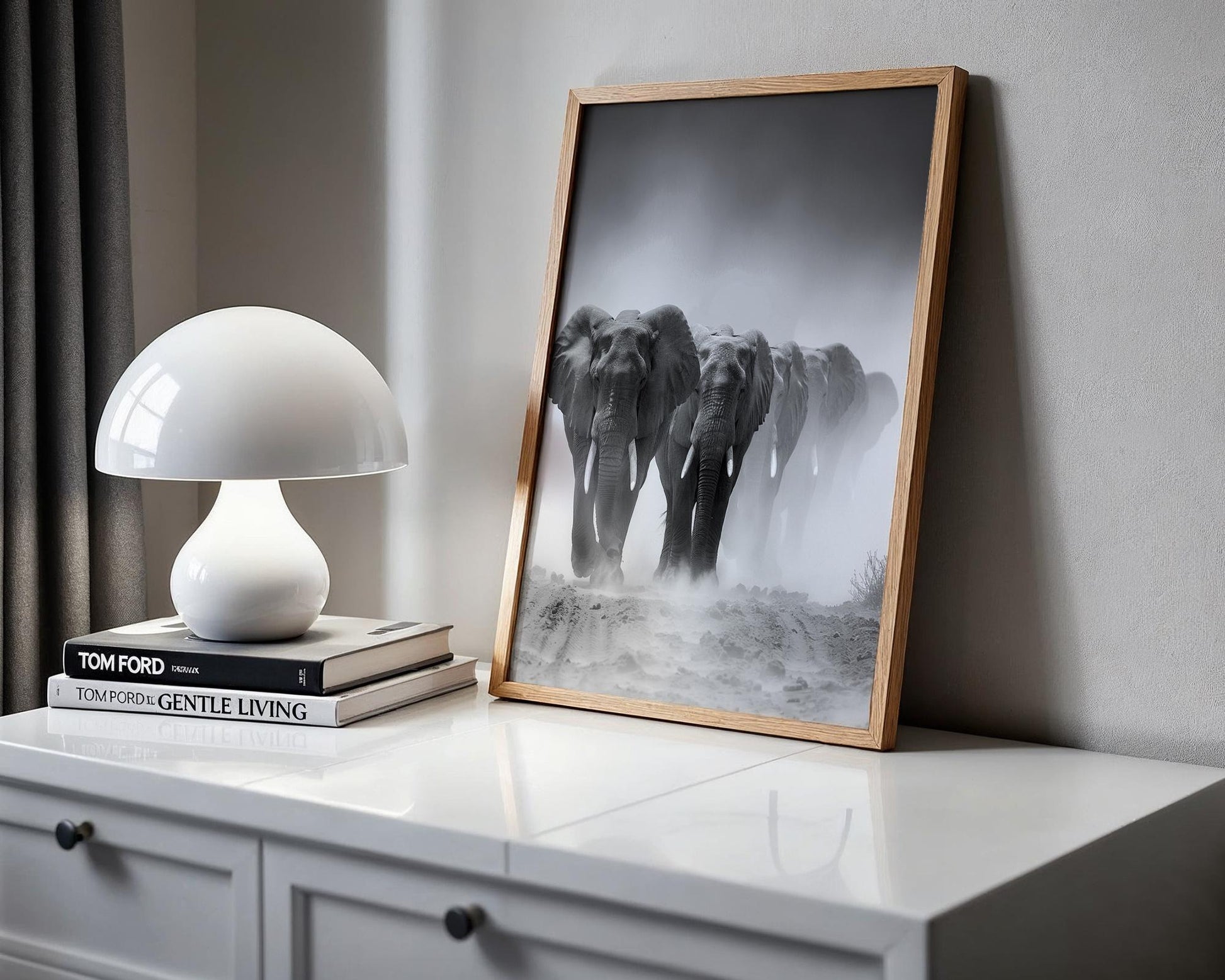 Wildlife Poster | Elephant Print | Black & White  Photography, Minimalist Safari Wall Art wall art print, minimalist black and white poster, modern Scandinavian wall decor, Monohaus