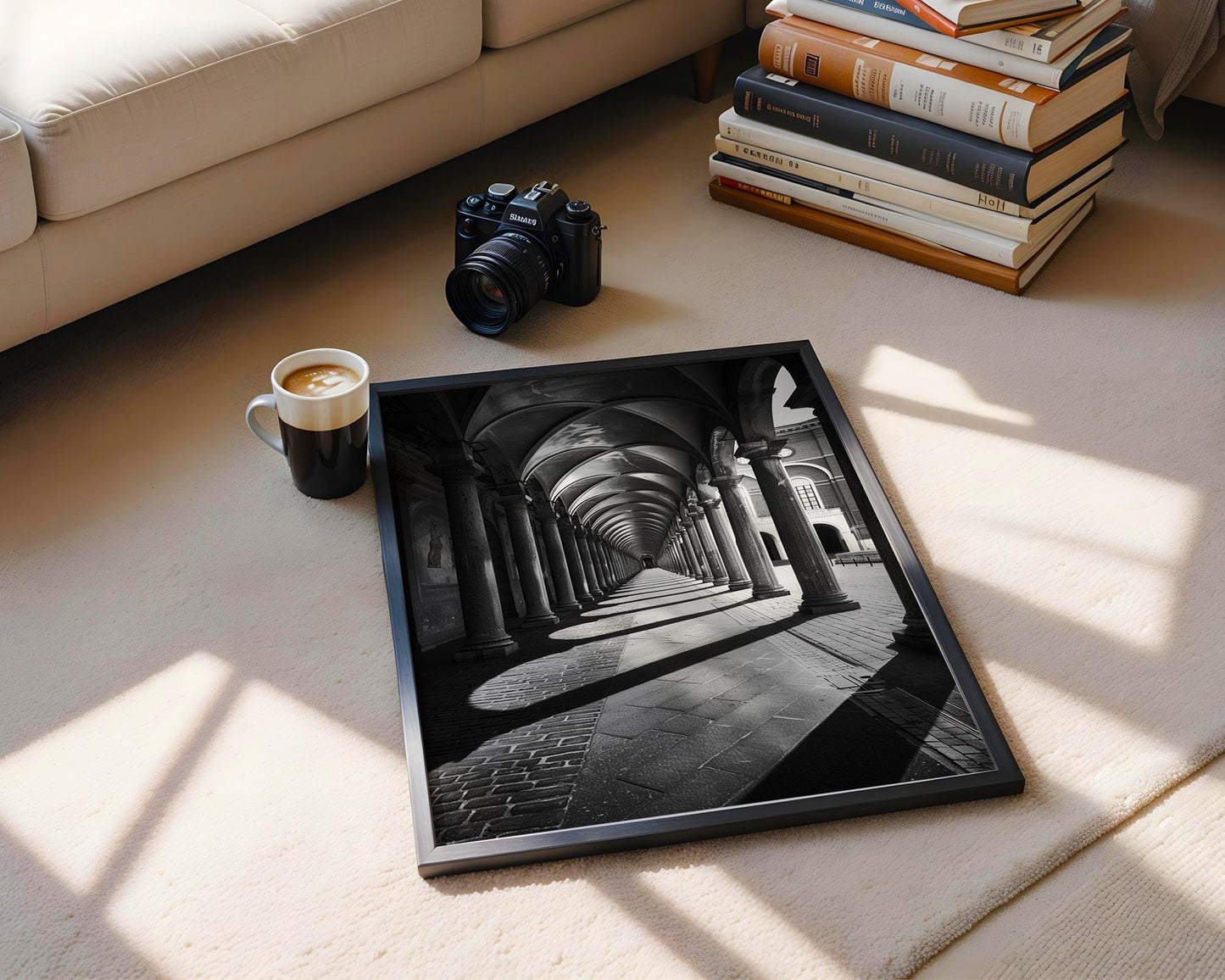 World Landmark | Bologna Italy Architecture Print | Minimalist Black and White Wall Art