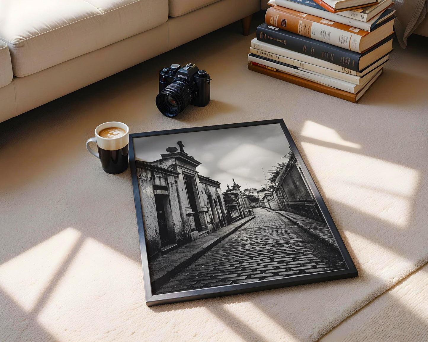 World Landmark | Recoleta Cemetery Print | Argentina Black and White Photography