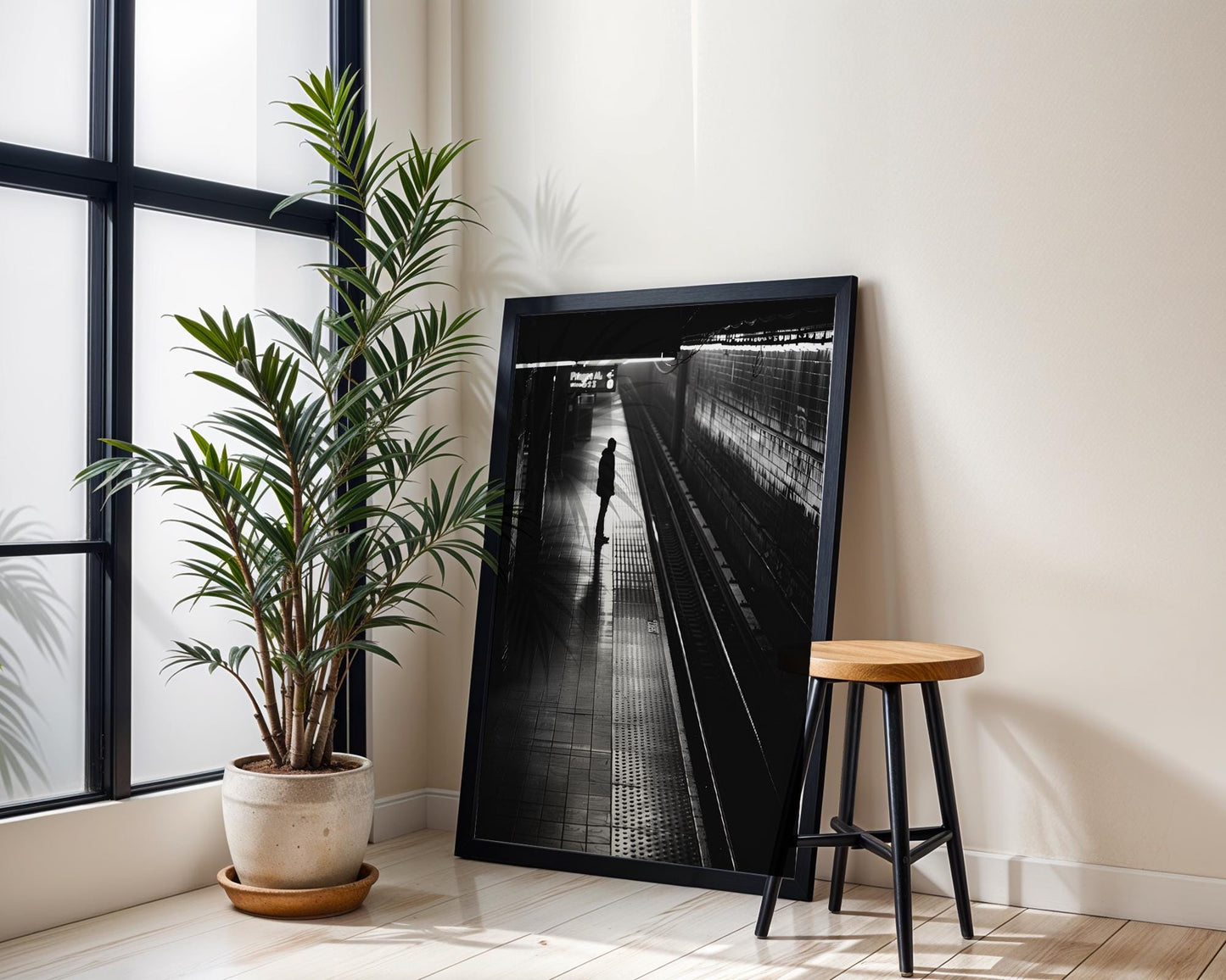 Urban Photography | Black and White Crosswalk Art Print | Urban Minimalist Decor black and white photo print, minimalist monochrome wall art poster for modern interiors, Monohaus