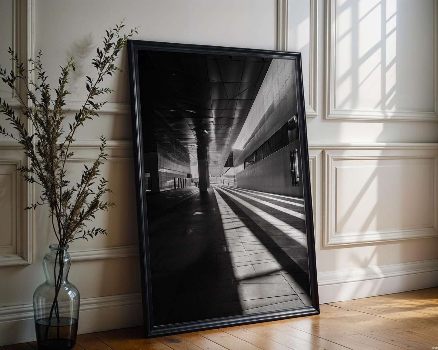 Urban Photography | Abstract Modern Architectural Print Black and White wall art print, black and white architectural poster, minimalist modern Scandinavian wall decor, Monohaus