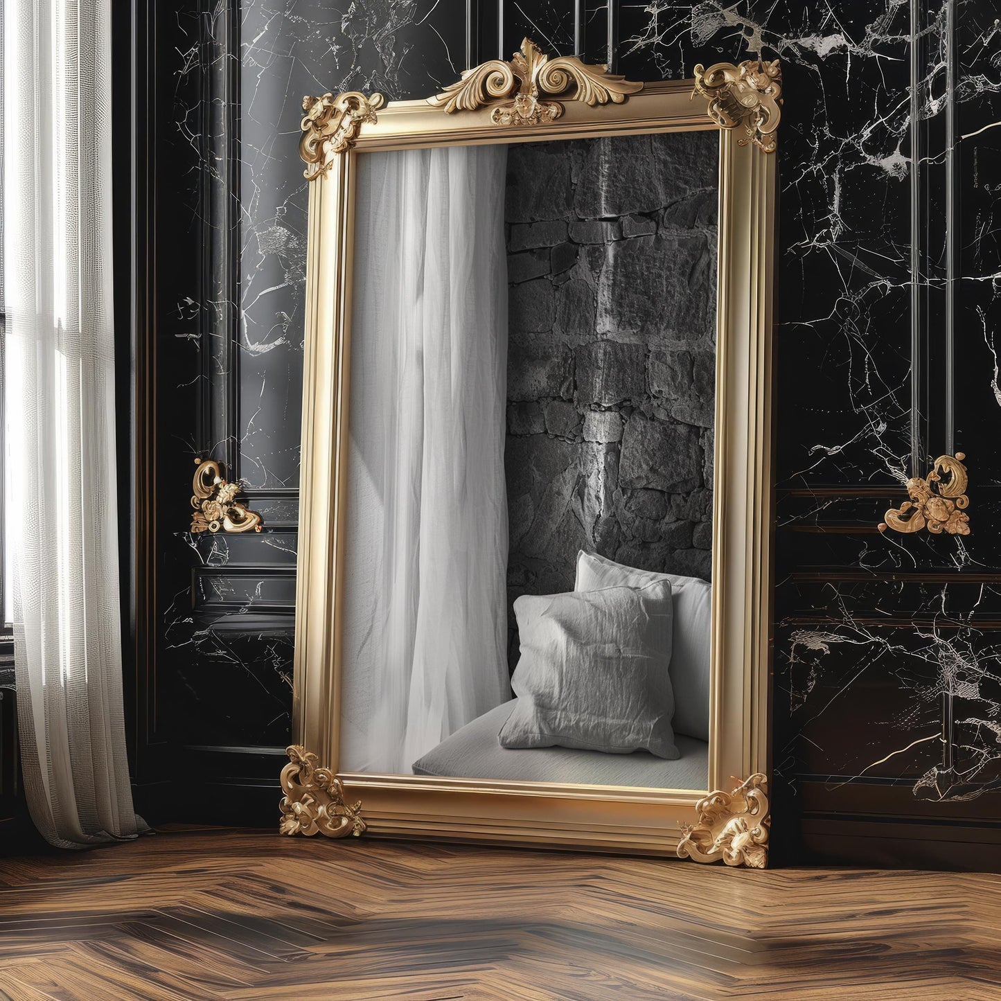 Minimal Wall Art Black and White Interior Print | Linen Pillow, Stone Wall (Digital Download) wall art print, minimalist black and white poster, modern Scandinavian wall decor, Monohaus