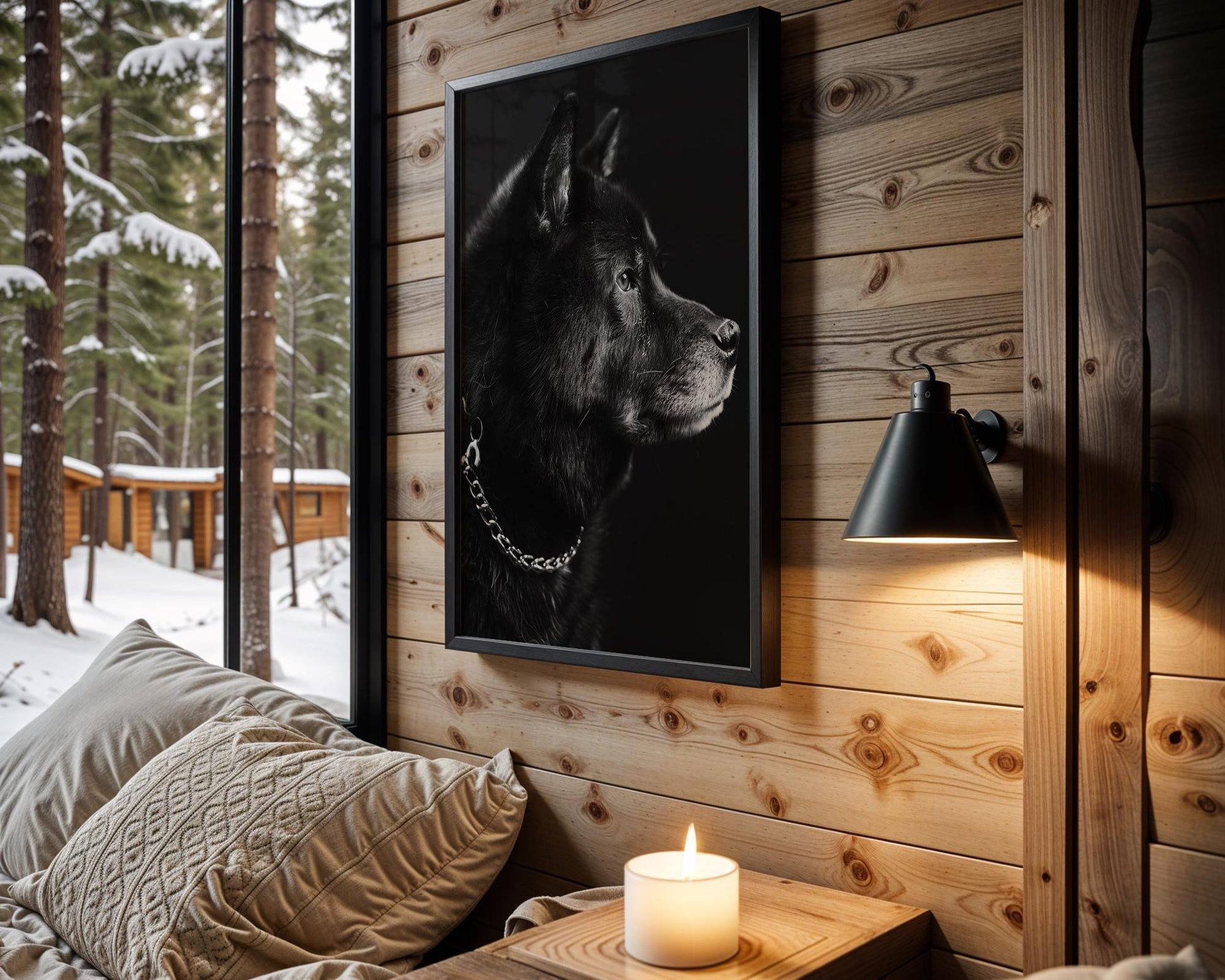 Dog Photography Poster | Minimal Black and White Print Scandinavian Home Decor wall art print, minimalist black and white poster, modern Scandinavian wall decor, Monohaus