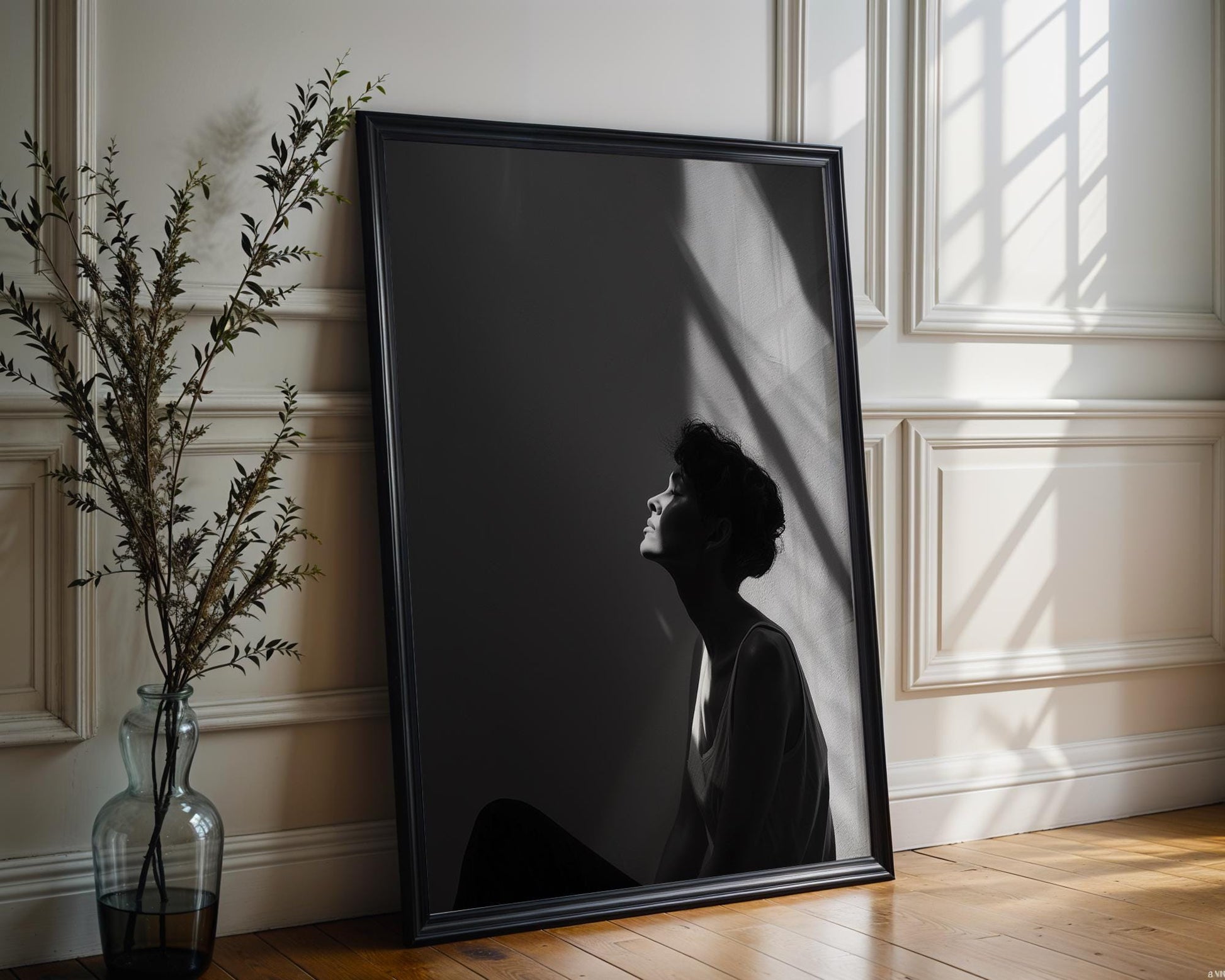 Minimal Wall Art | Retro Paris Fashion Print | Designer Photography wall art print, minimalist black and white poster, modern Scandinavian wall decor, Monohaus