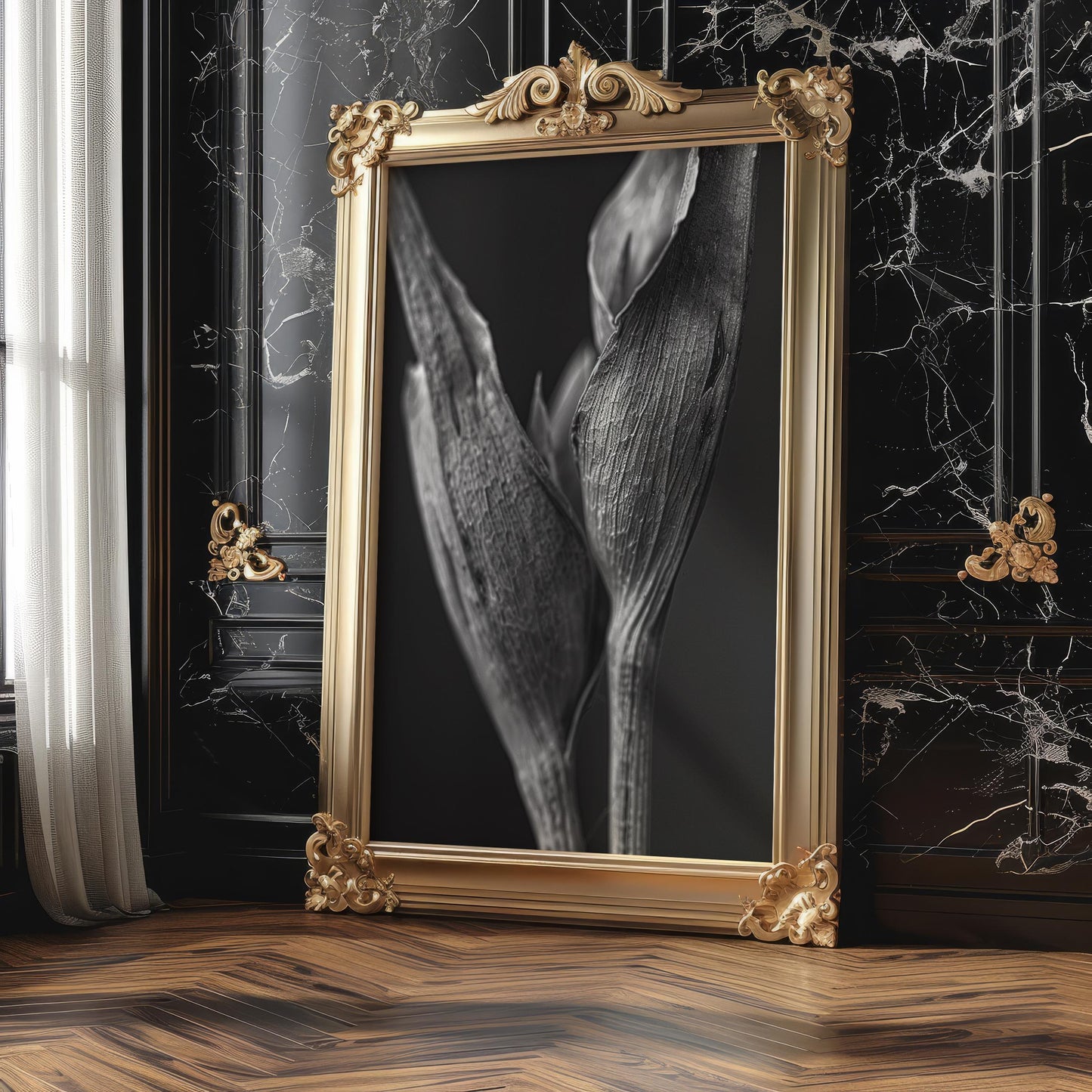 Botanical Photo | Black and White Flower Bud Print | Minimalist  Art wall art print, minimalist black and white poster, modern Scandinavian wall decor, Monohaus