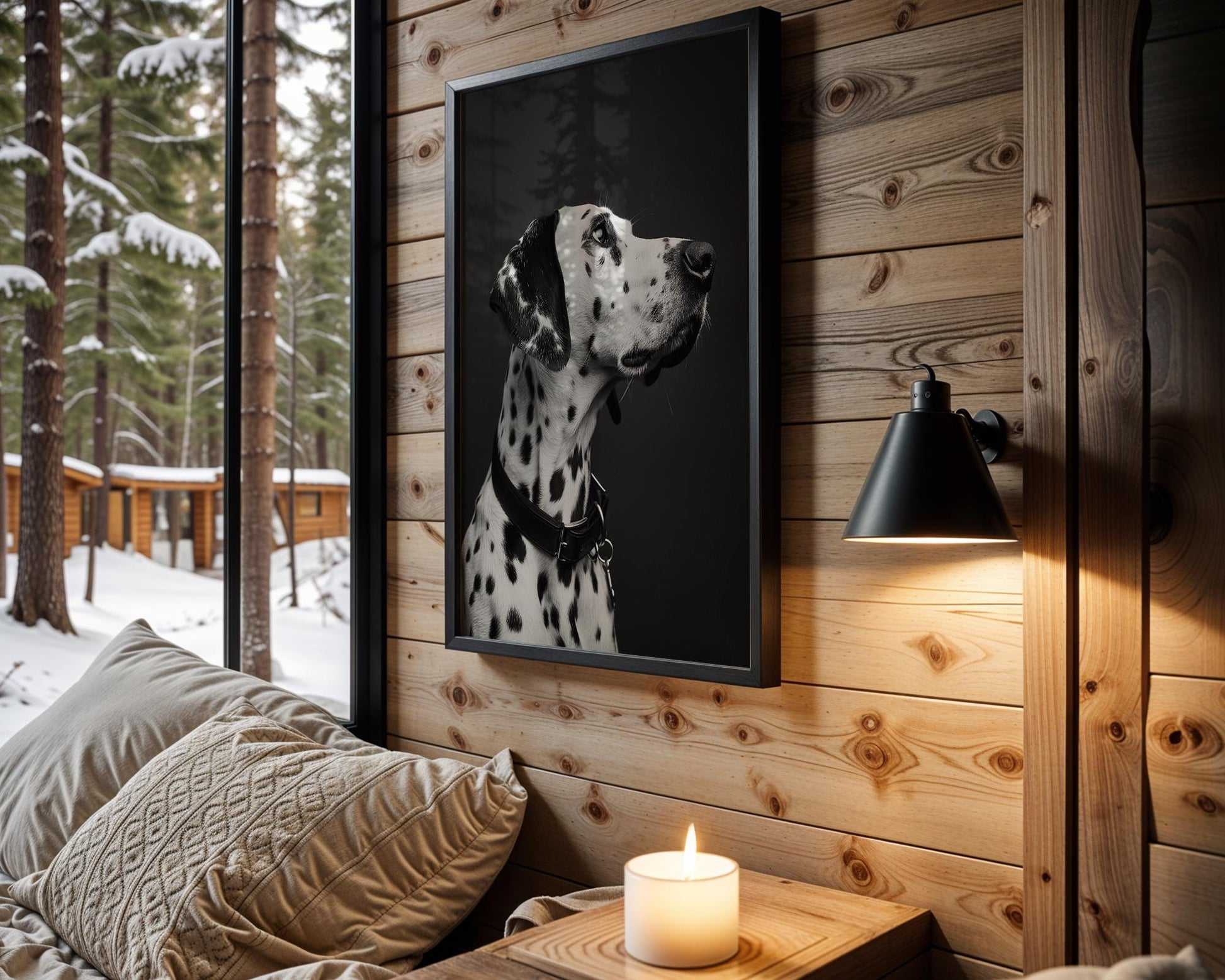 Dog Photography Dalmatian | Black and White Animal Poster | Modern Pet Print wall art print, minimalist black and white poster, modern Scandinavian wall decor, Monohaus