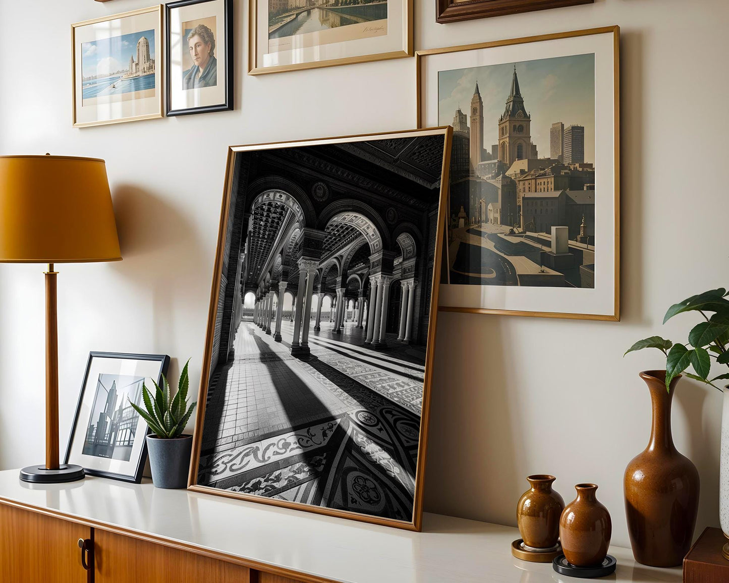 World Landmark | Plaza de España Seville Print | Black and White Spanish Architecture Photography