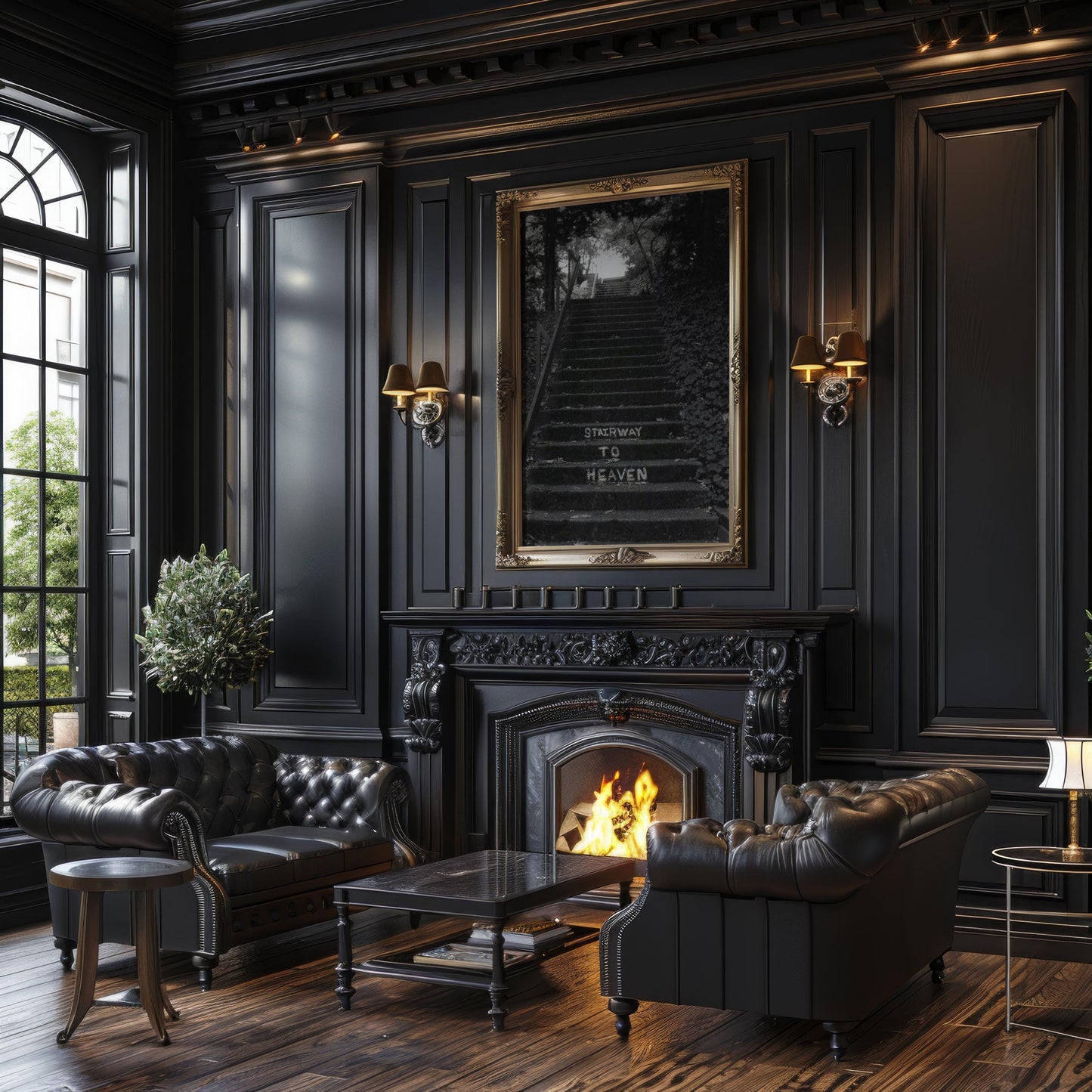 Designer Wall Art | Stairway to Heaven Photography Print | Minimalist Home Decor wall art print, minimalist black and white poster, modern Scandinavian wall decor, Monohaus