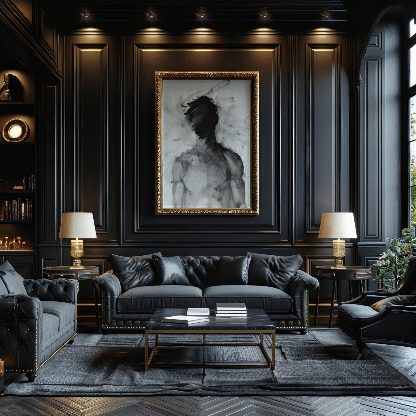 Minimal Wall Art Abstract Figure Print | Minimalist Black and White Poster abstract wall art print, geometric minimalist poster, modern Scandinavian decor, Monohaus