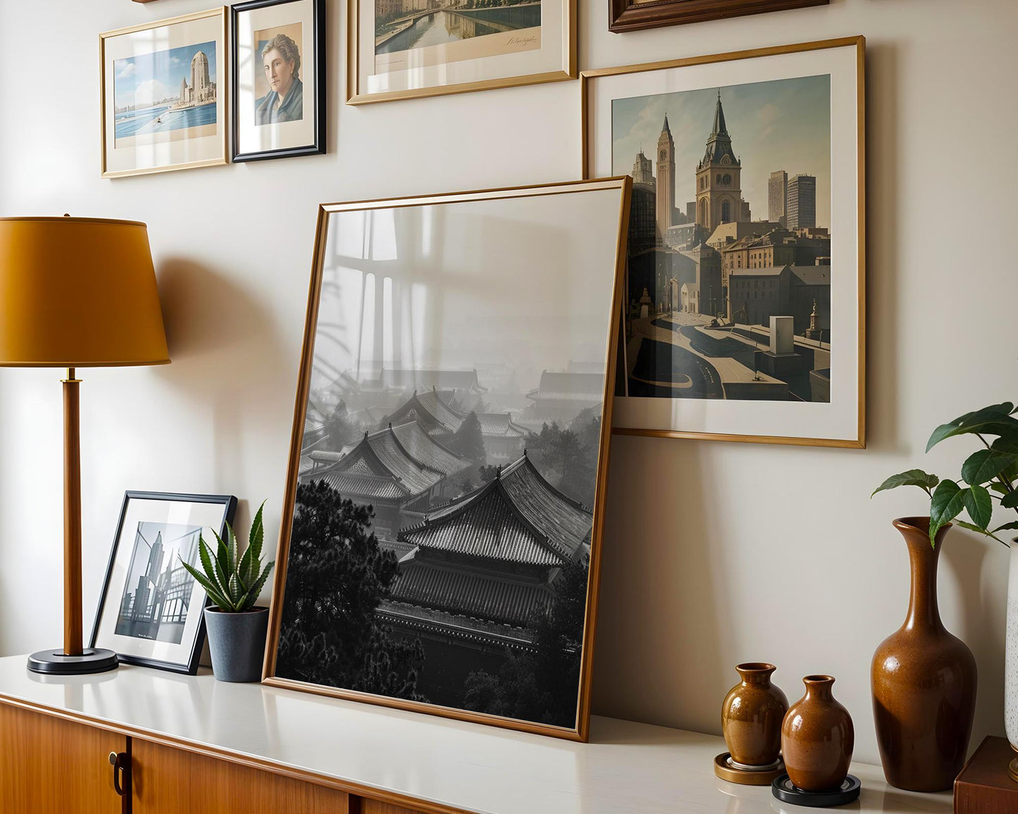 World Landmark | Beijing Temple Roofs Photography Print | China Architecture Wall Art