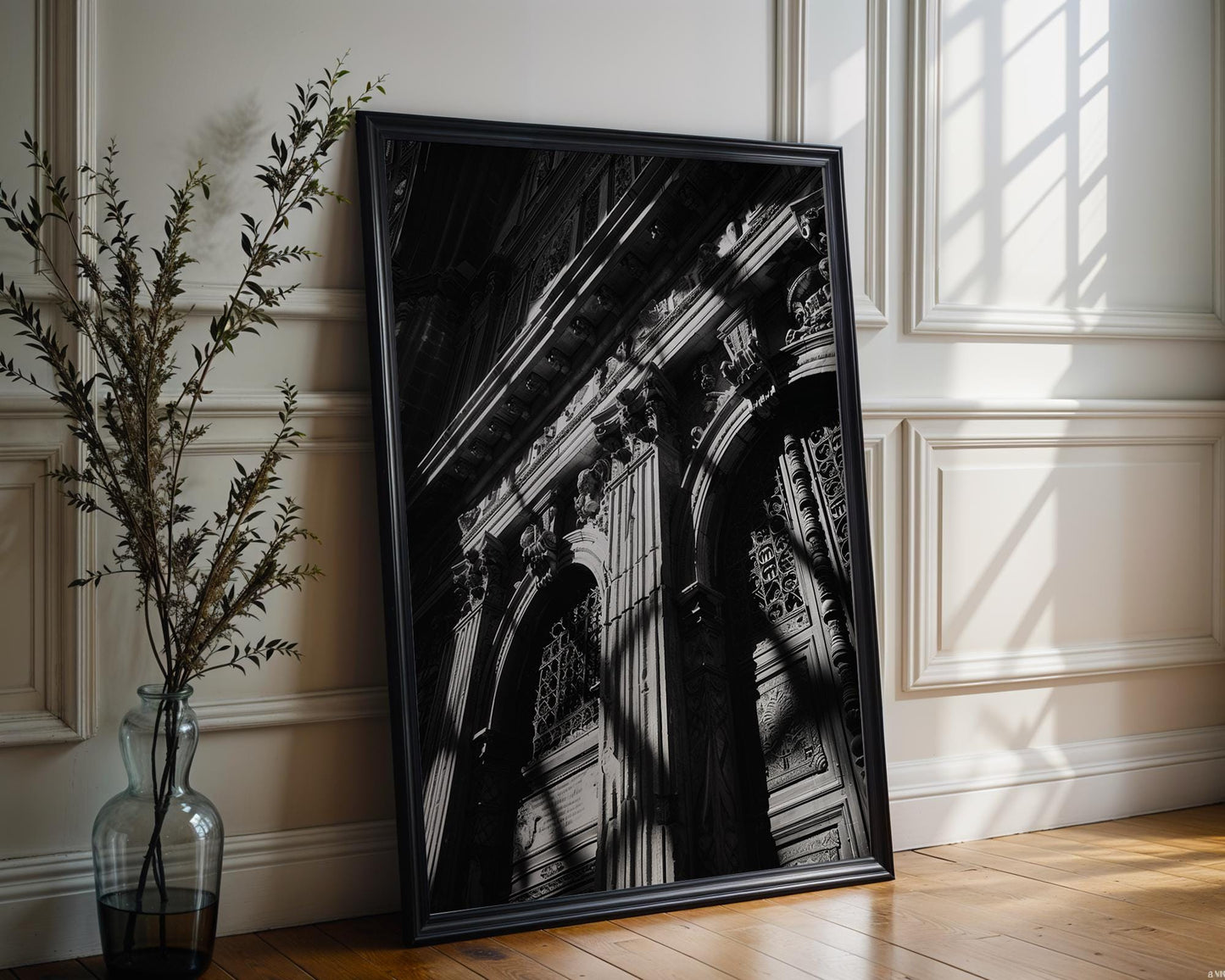 World Landmark | Seville Cathedral Print | Gothic Architecture Black & White Photography
