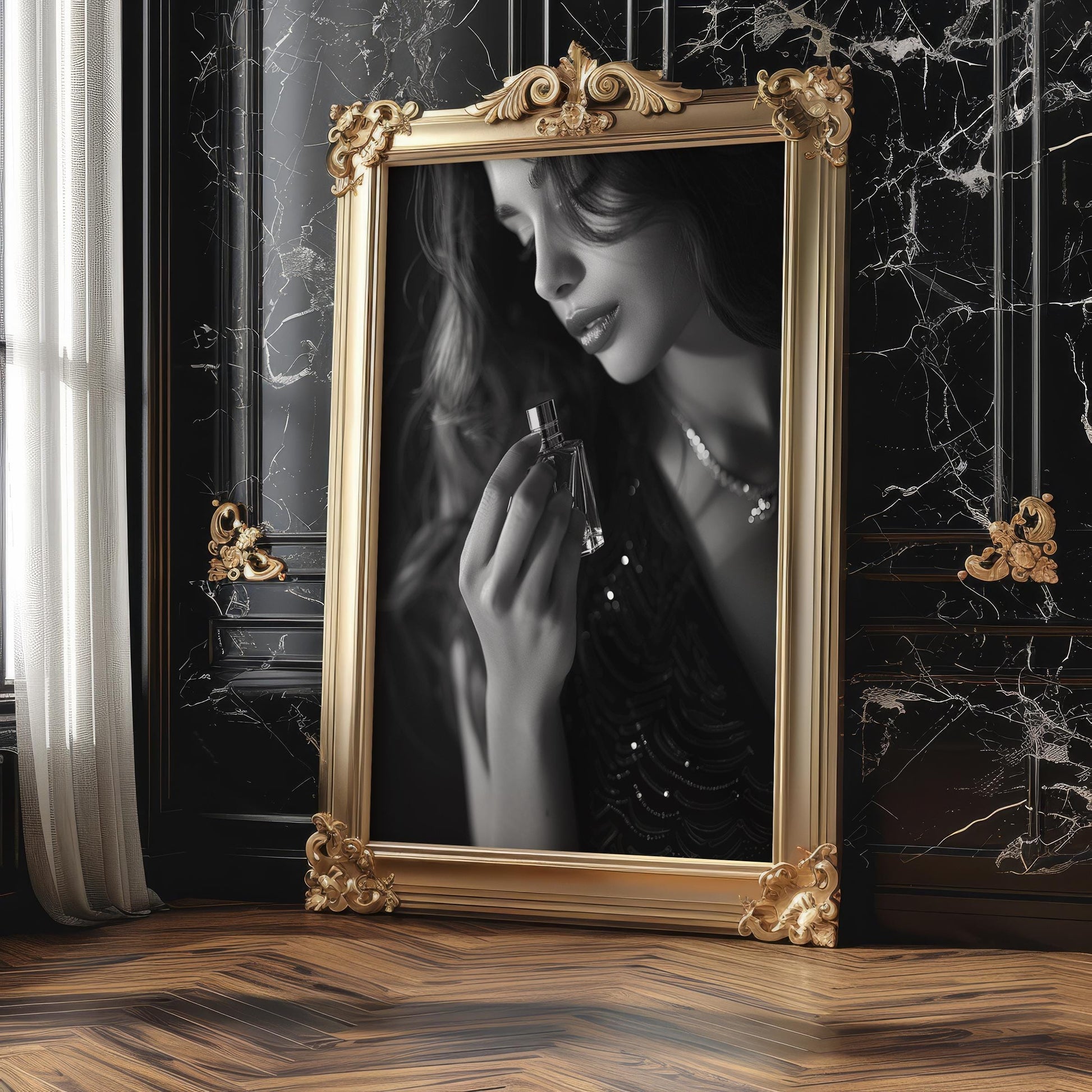 Minimal Wall Art | Retro Paris Fashion Print |  Monochrome Photography wall art print, minimalist black and white poster, modern Scandinavian wall decor, Monohaus