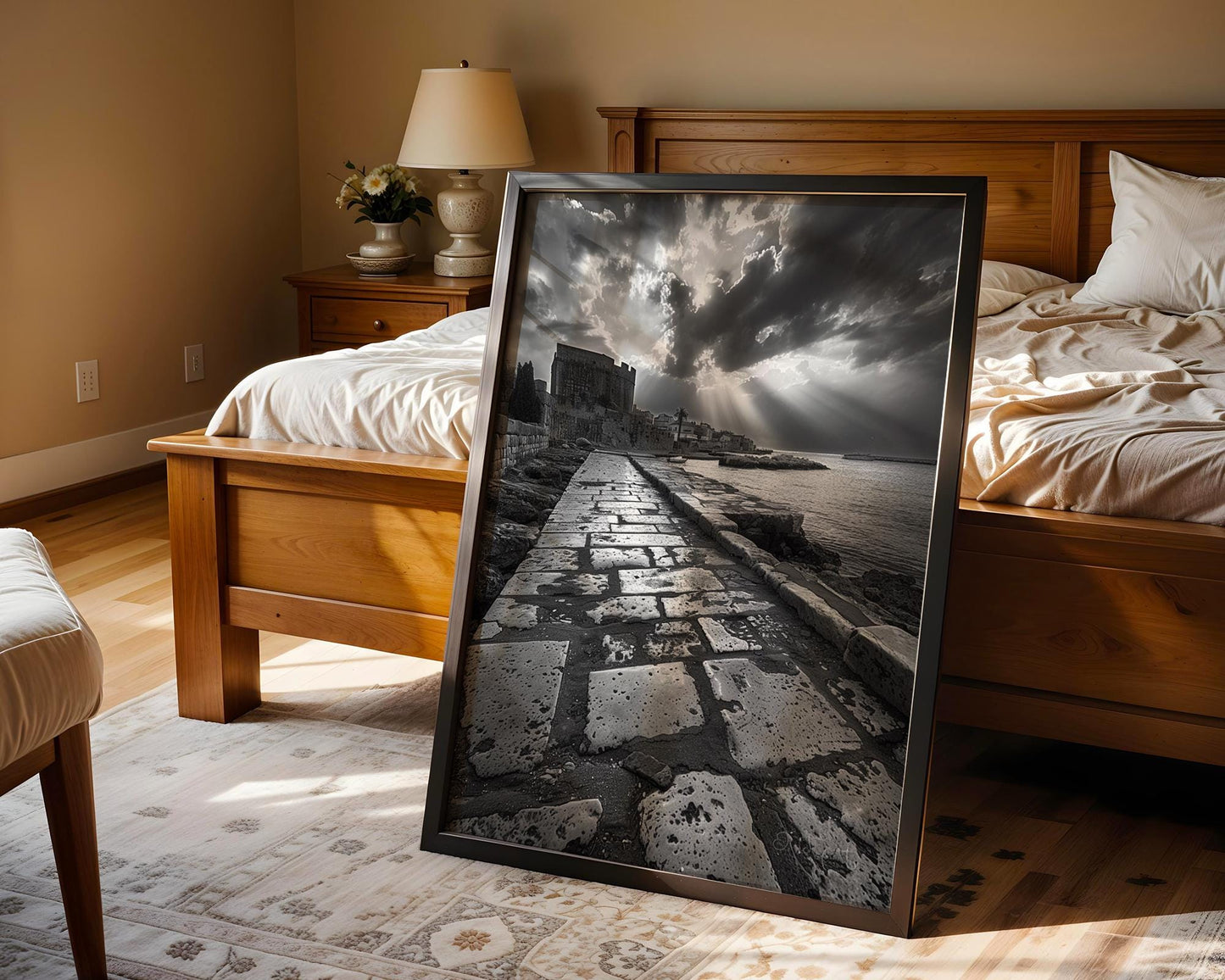 World Landmark | Dubrovnik Croatia Print | Black and White Seaside Architecture wall art print, black and white architectural poster, minimalist modern Scandinavian wall decor, Monohaus