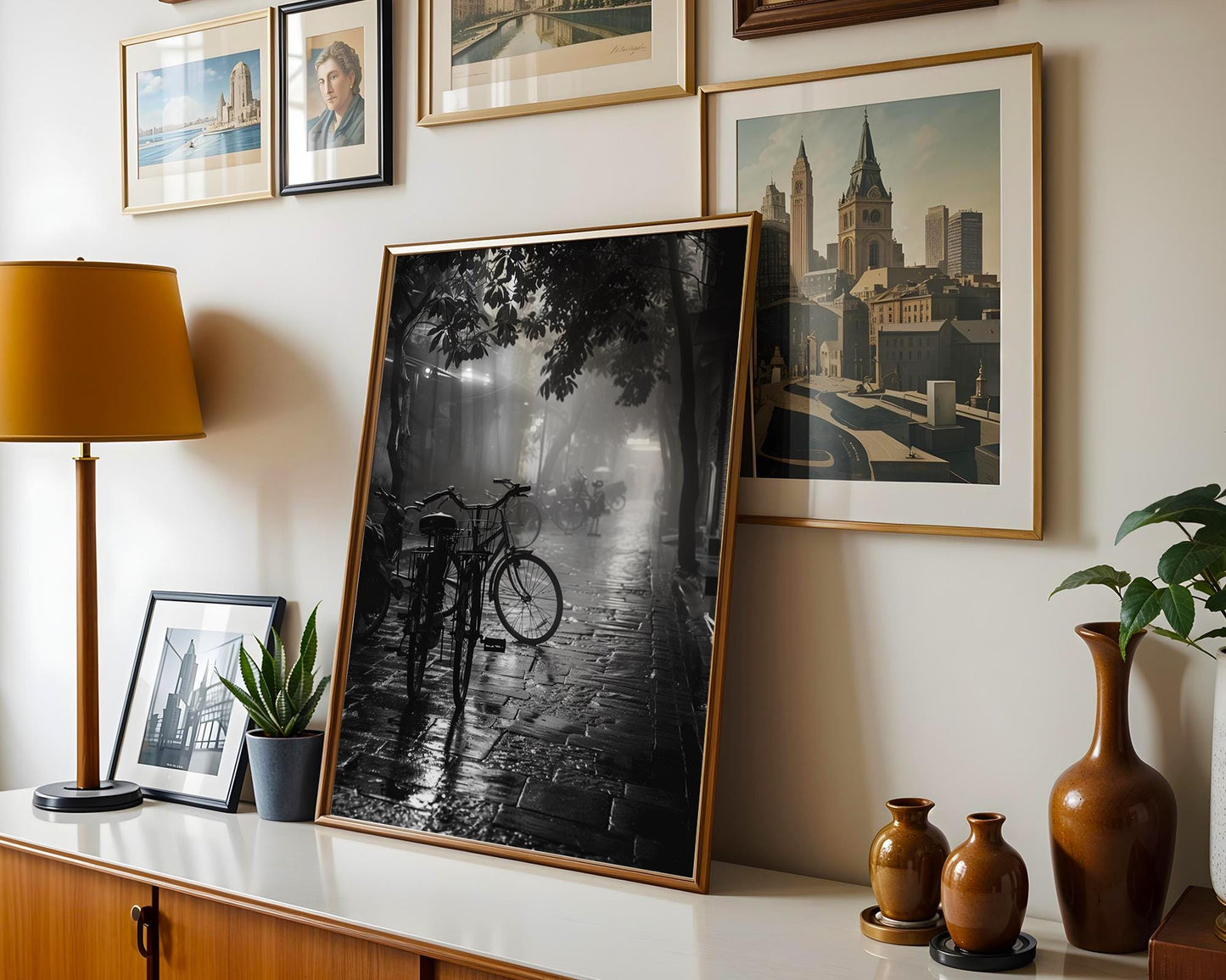 World Landmark | Hanoi Street Scene Photography Print | Black and White Travel Poster black and white photo print, minimalist monochrome wall art poster for modern interiors, Monohaus