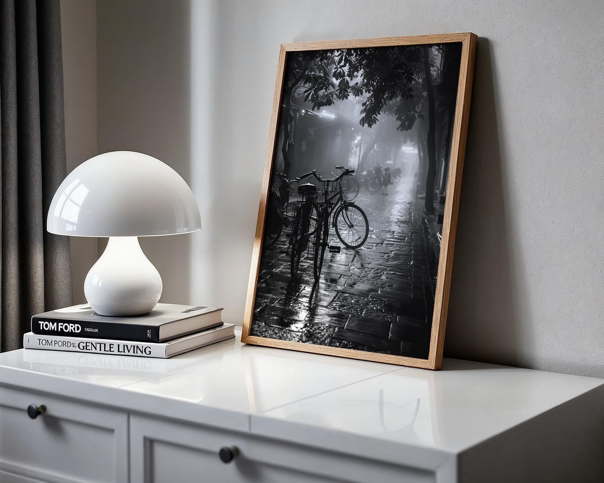 World Landmark | Hanoi Street Scene Photography Print | Black and White Travel Poster black and white photo print, minimalist monochrome wall art poster for modern interiors, Monohaus