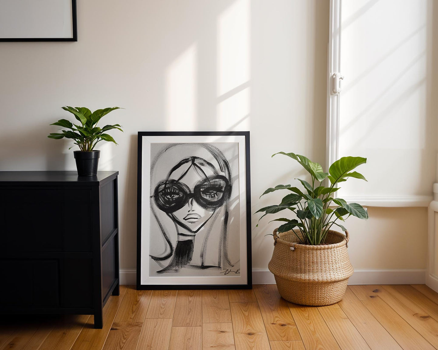 Designer Wall Art | Abstract Fashion Print | Black and White Sketch Poster abstract wall art print, geometric minimalist poster, modern Scandinavian decor, Monohaus