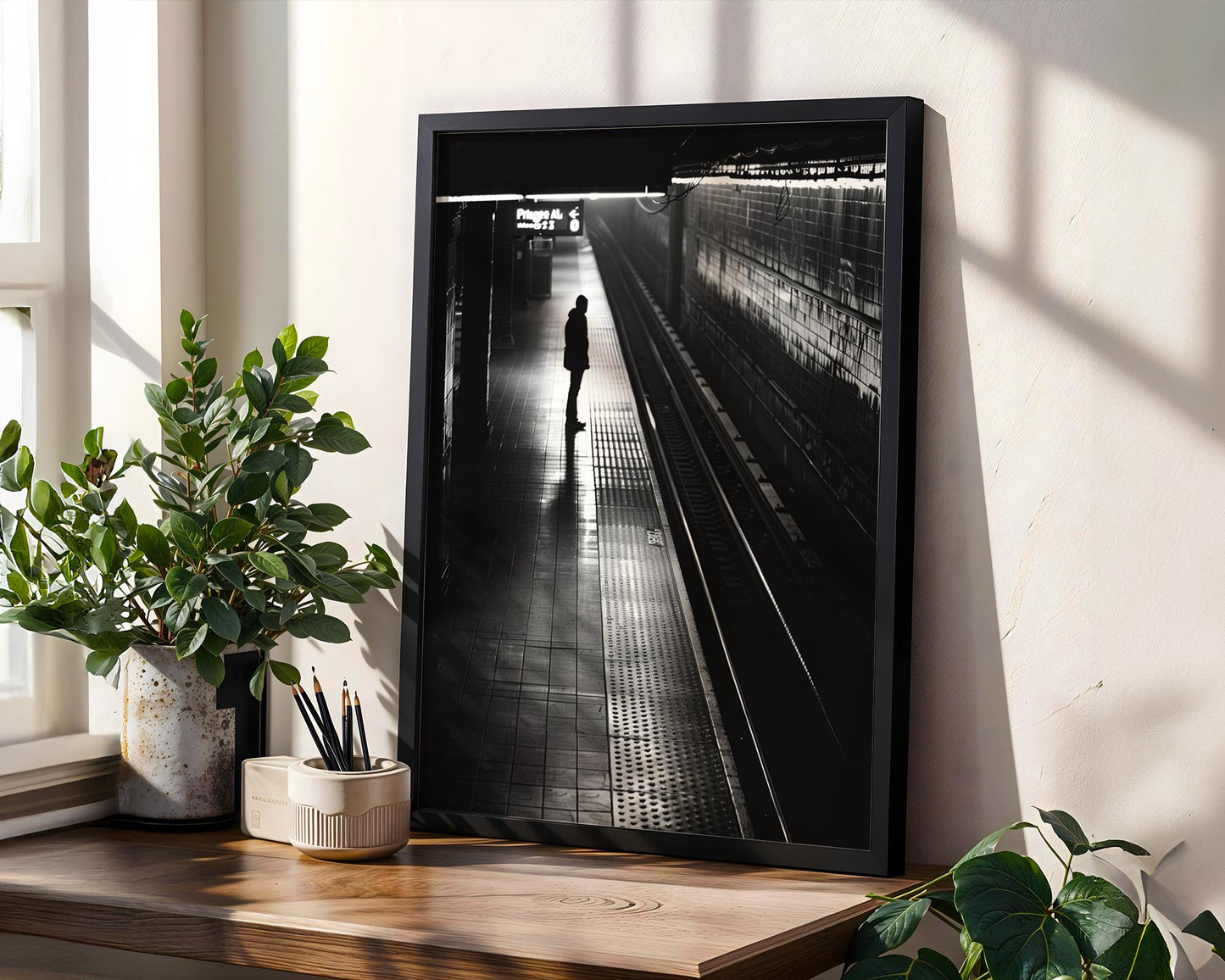 Urban Photography | Black and White Crosswalk Art Print | Urban Minimalist Decor black and white photo print, minimalist monochrome wall art poster for modern interiors, Monohaus