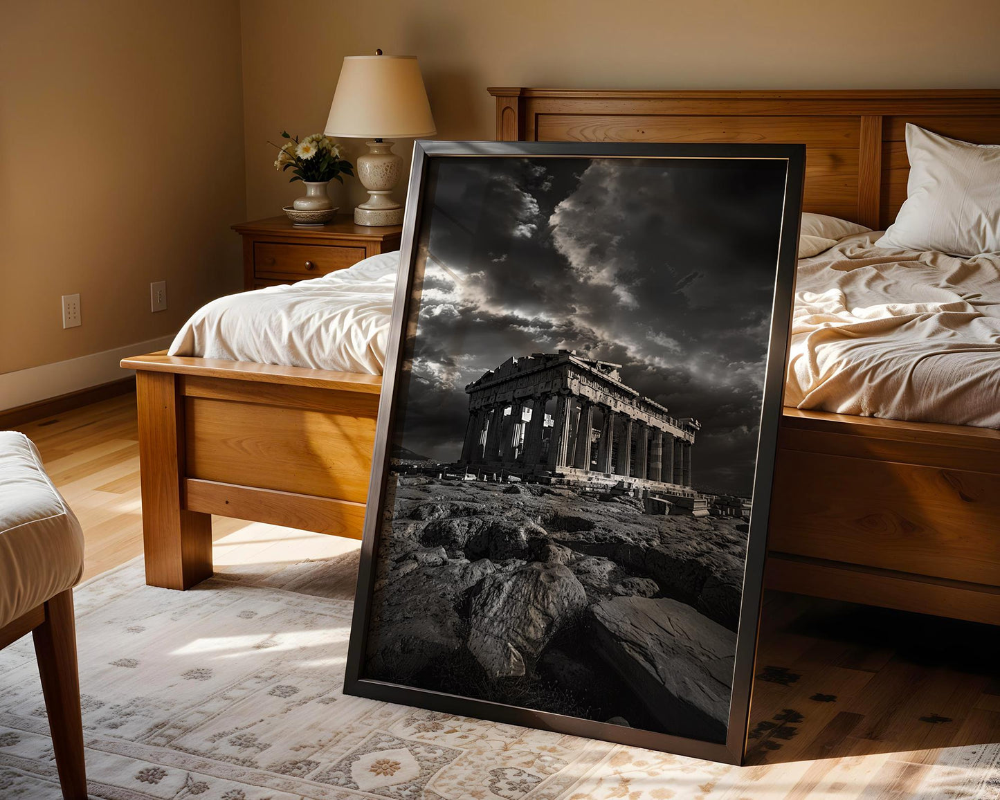World Landmark | Parthenon Athens Print | Black and White Greek Temple Photography