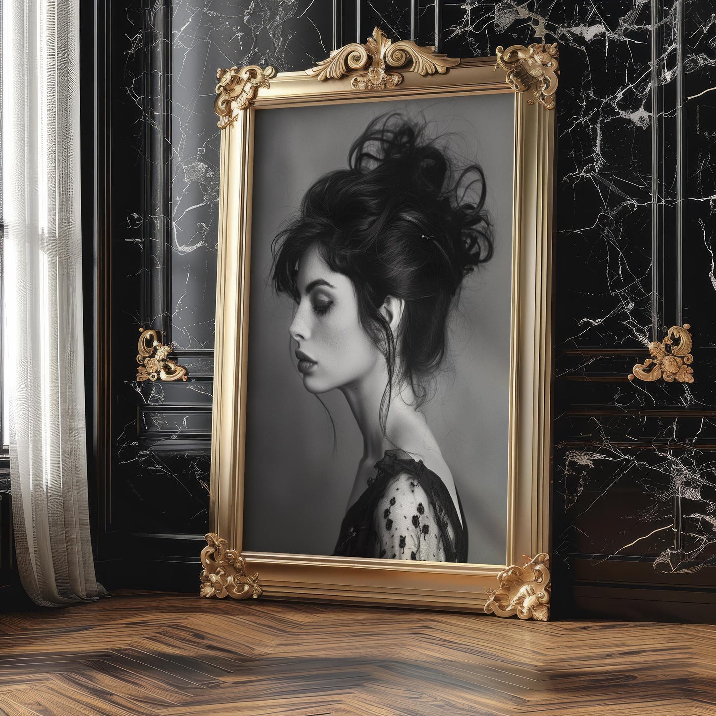 Minimal Wall Art Luxury Fashion | Black and White Fine Art Photography Print wall art print, minimalist black and white poster, modern Scandinavian wall decor, Monohaus