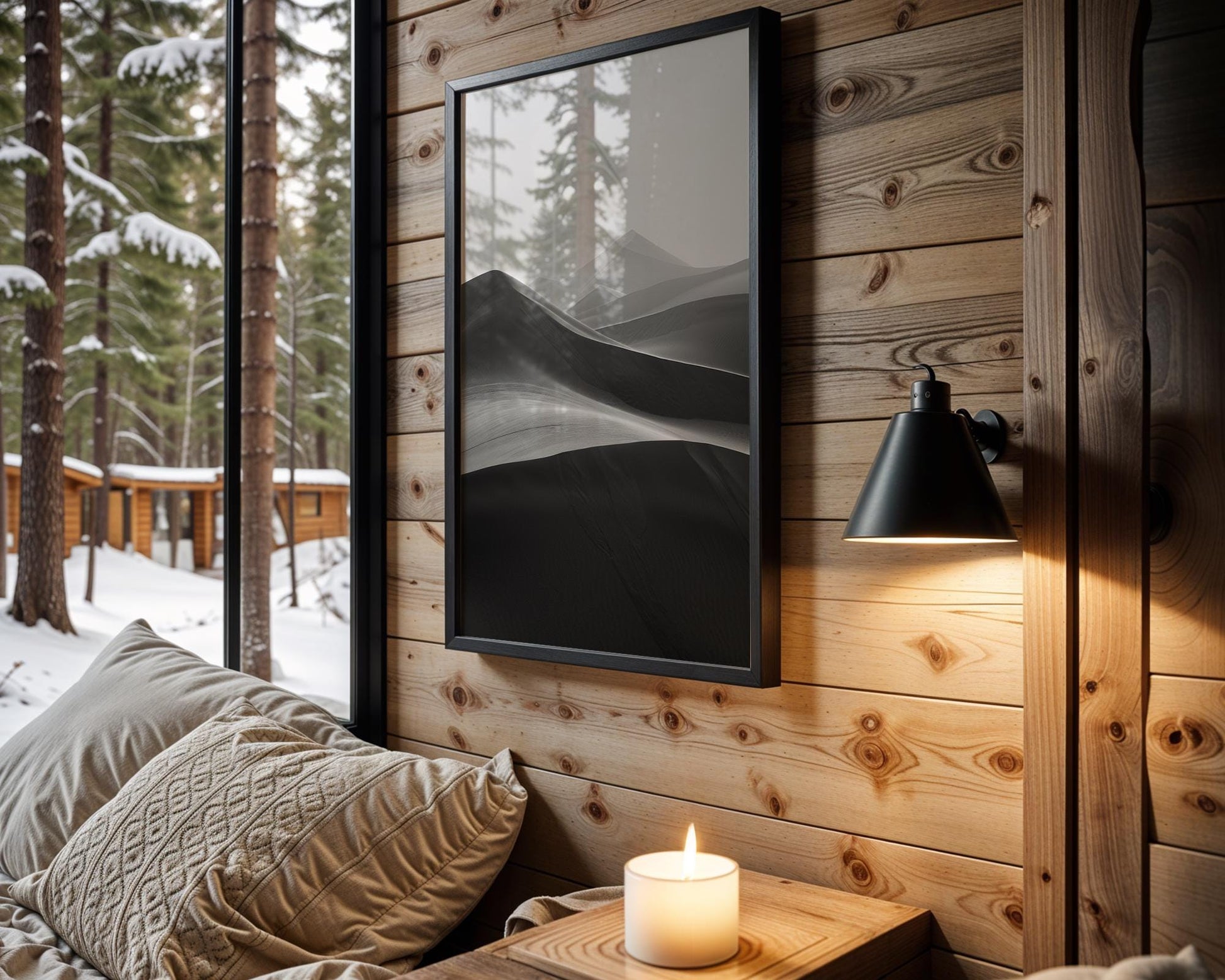 Botanical Photo | Minimalist Desert Sands Art Print | Modern Landscape Photography wall art print, minimalist black and white poster, modern Scandinavian wall decor, Monohaus