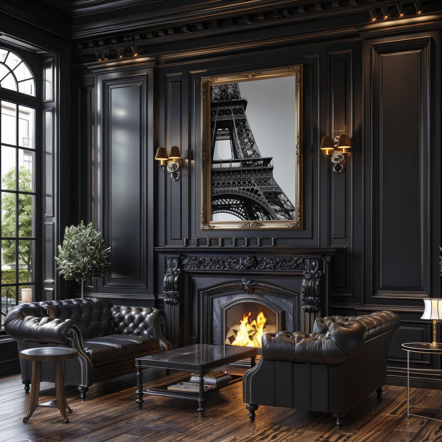 World Landmark | Eiffel Tower Print | Black and White Paris Photography, Minimalist Architecture wall art print, black and white architectural poster, minimalist modern Scandinavian wall decor, Monohaus