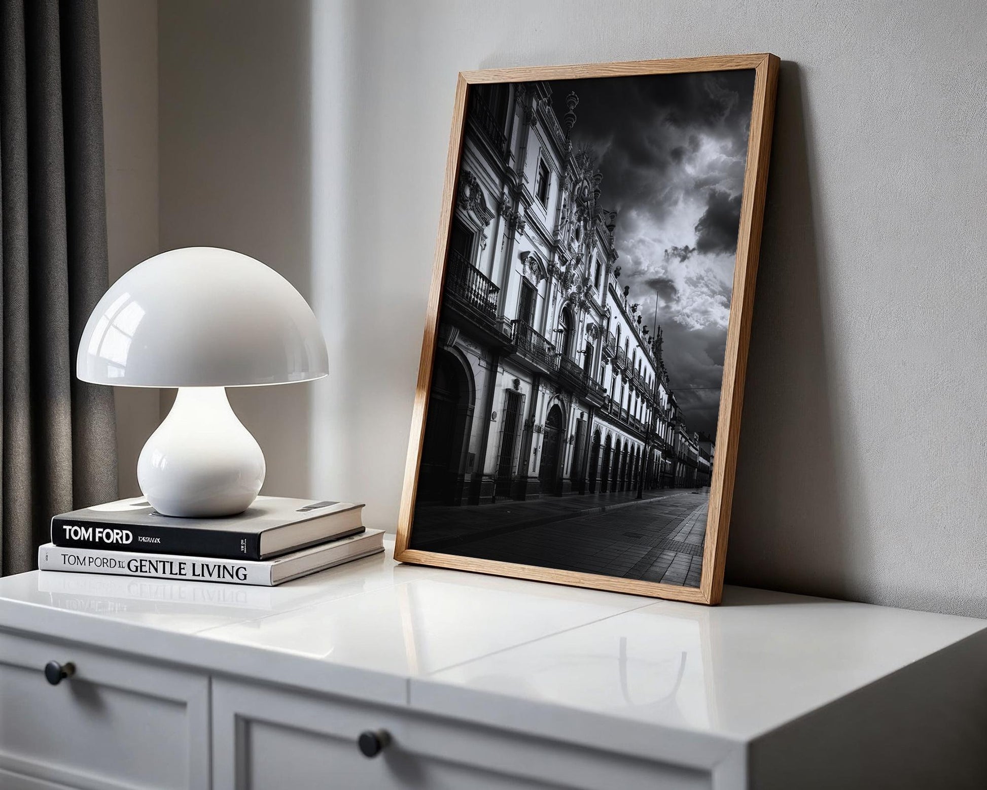 World Landmark | Puebla Mexico Print | Baroque Architecture Photography, Black and White wall art print, black and white architectural poster, minimalist modern Scandinavian wall decor, Monohaus