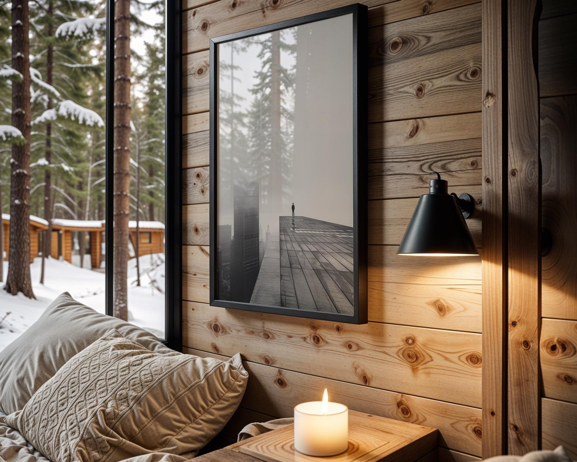 Noir Cityscape Photography Print | Minimalist Urban Wall Art wall art print, black and white architectural poster, minimalist modern Scandinavian wall decor, Monohaus