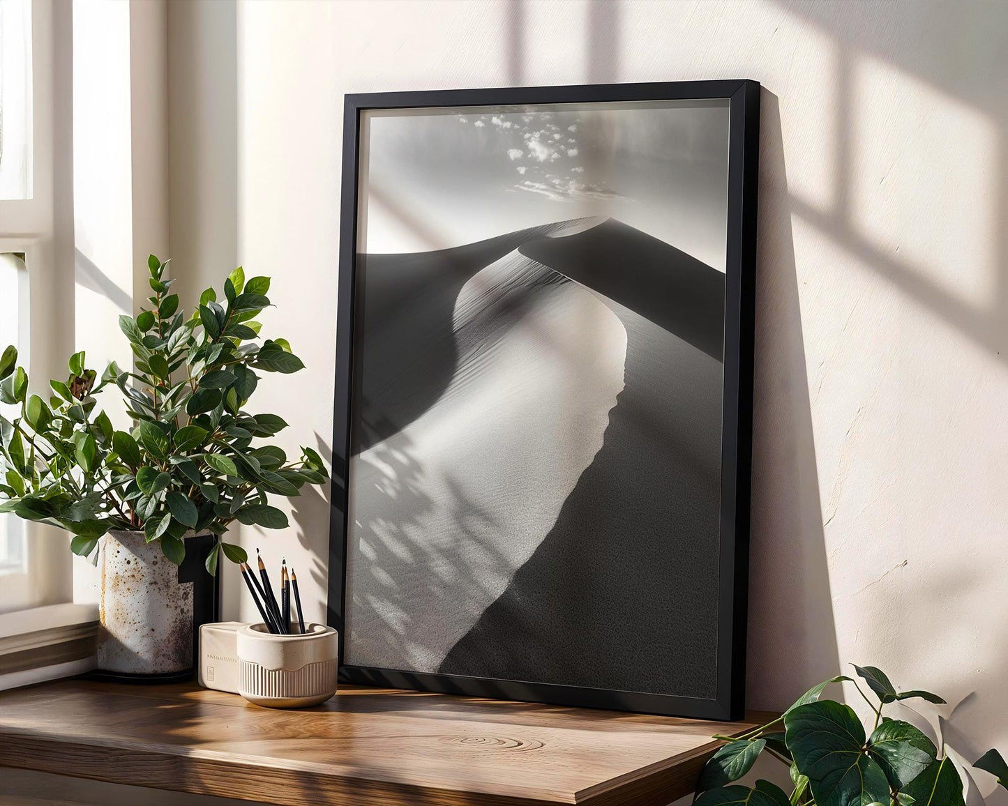 Botanical Photo | Desert Dunes Abstract Print | Minimalist Fine Art Landscape Poster abstract wall art print, geometric minimalist poster, modern Scandinavian decor, Monohaus