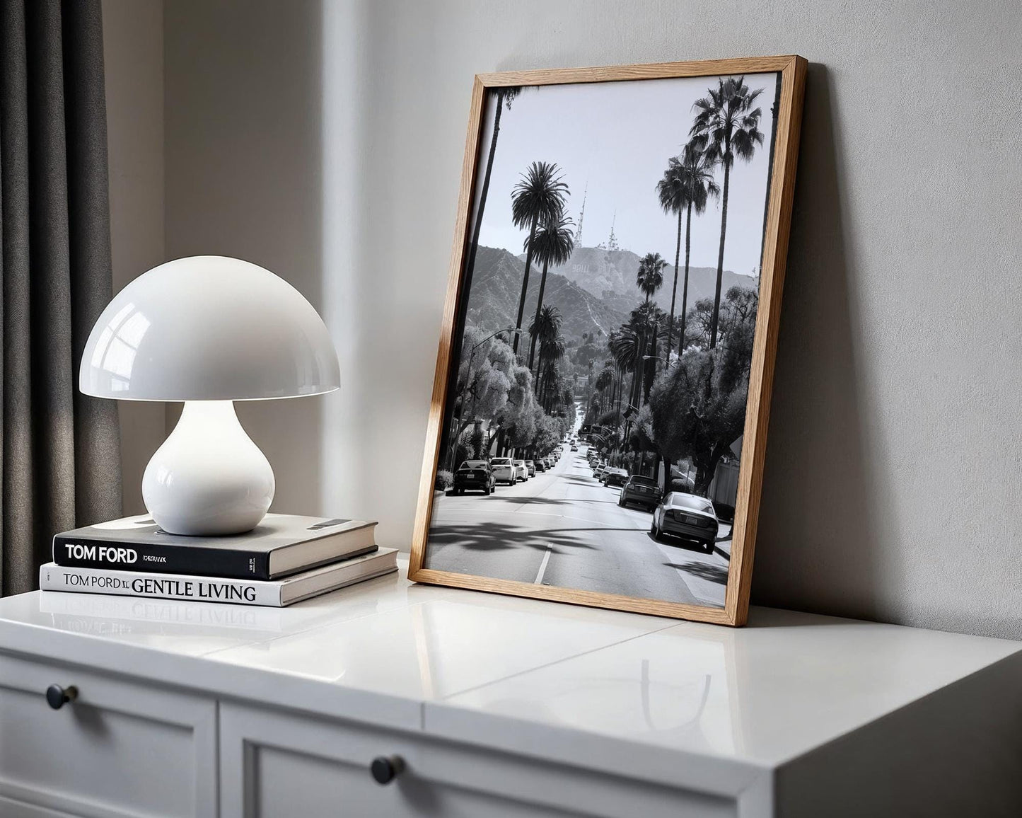 World Landmark | Los Angeles Photography Print | Hollywood Hills, Palm Trees