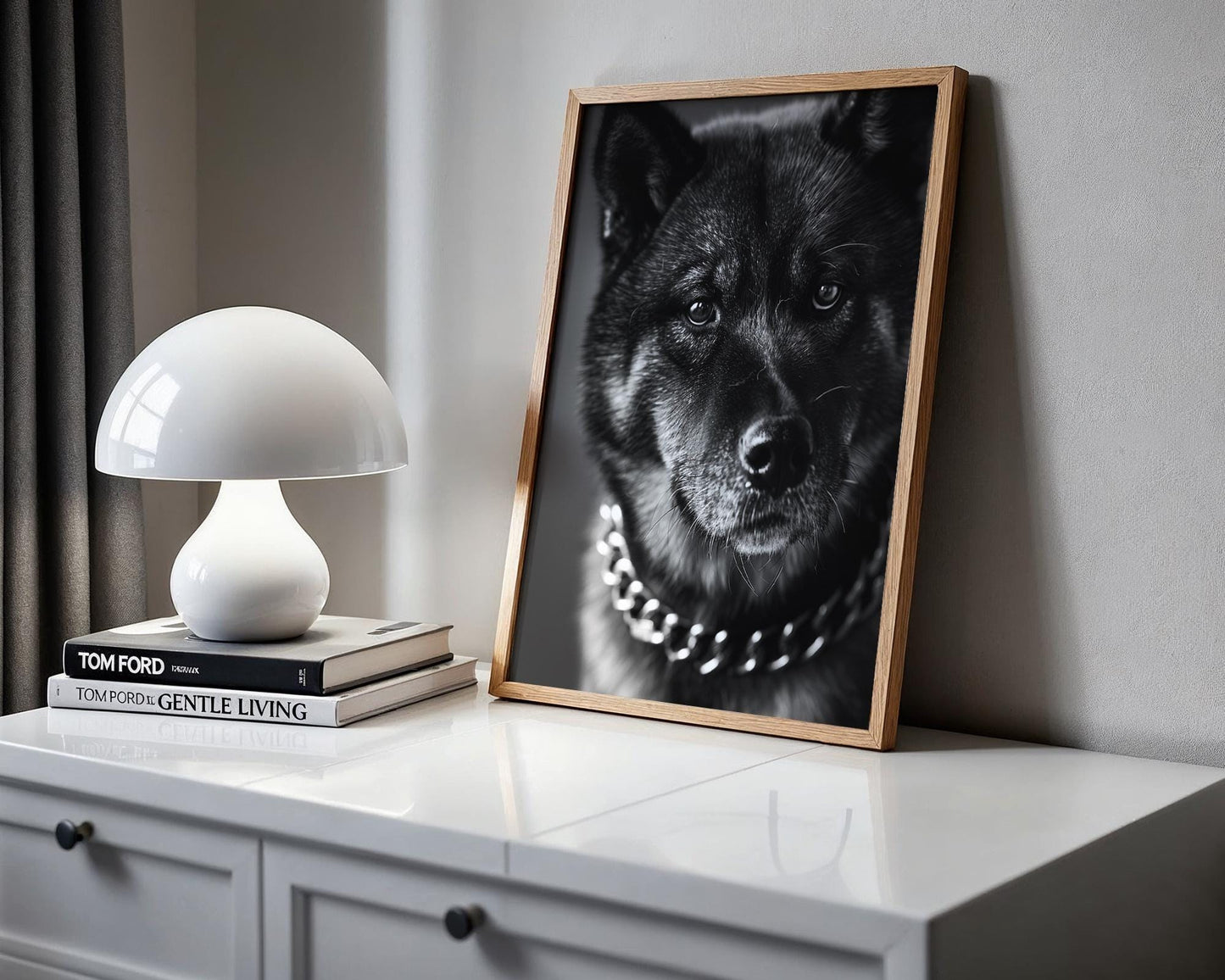 Dog Photography Art Print | Black and White Minimal Wall Decor | Modern Scandinavian Poster | Neutral Home or Office Art Print | Pet Lovers wall art print, minimalist black and white poster, modern Scandinavian wall decor, Monohaus