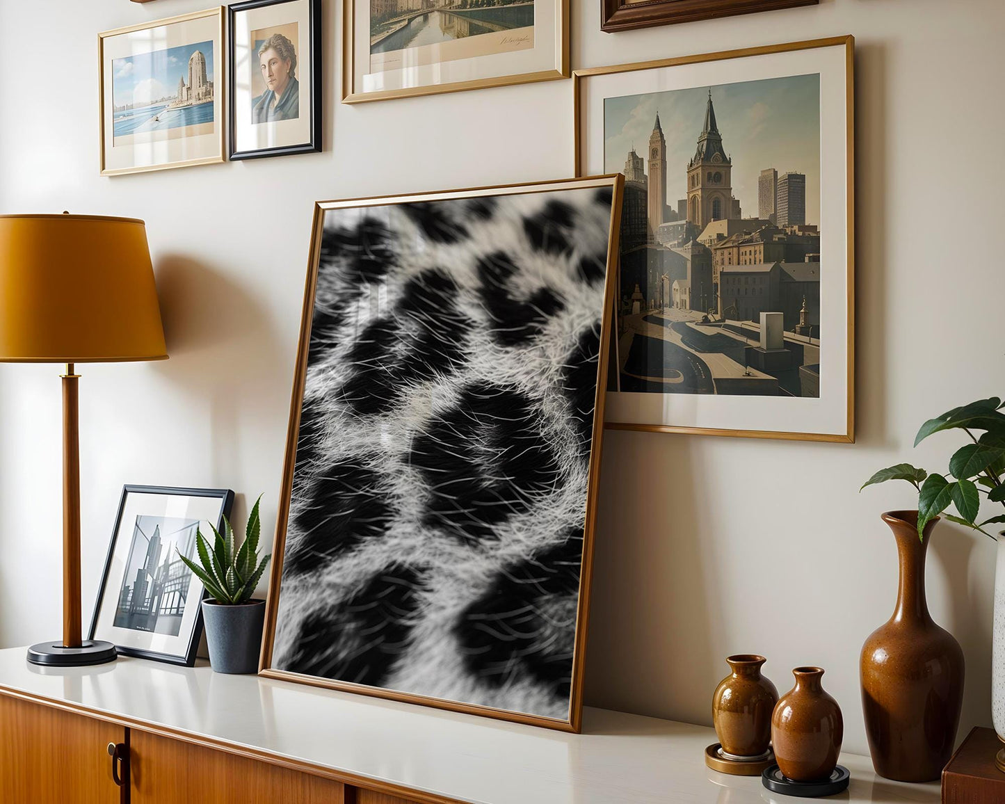 Wildlife Poster | Leopard Print | Black & White Animal Fur Texture Wall Art wall art print, minimalist black and white poster, modern Scandinavian wall decor, Monohaus