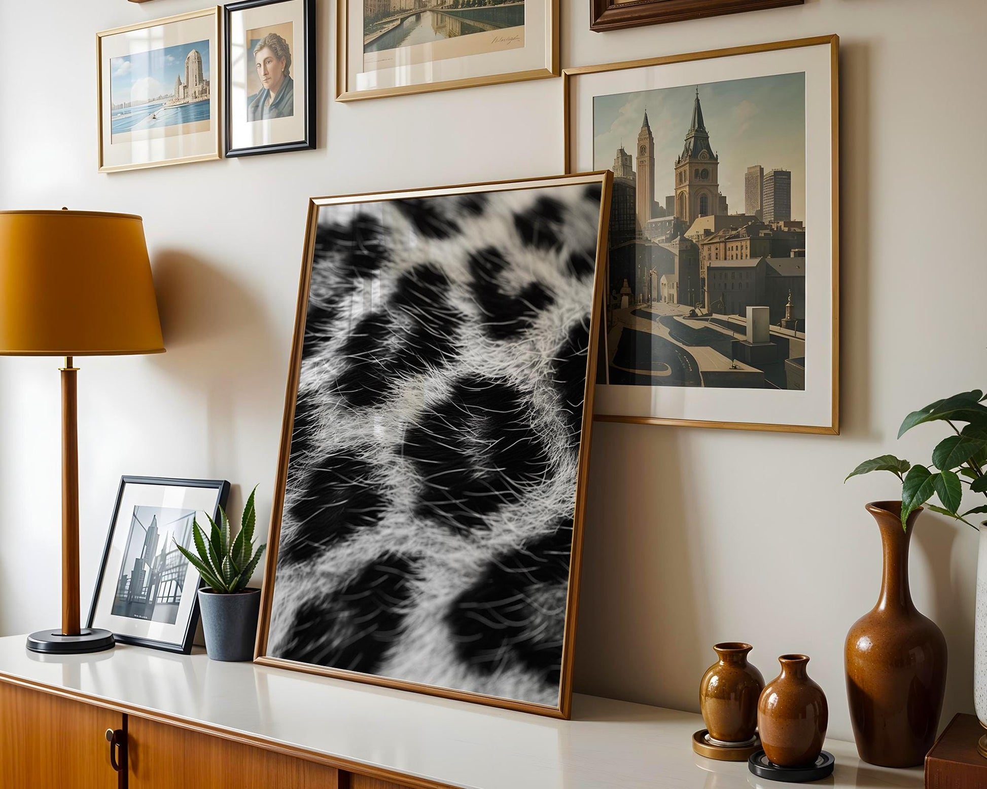 Wildlife Poster | Leopard Print | Black & White Animal Fur Texture Wall Art wall art print, minimalist black and white poster, modern Scandinavian wall decor, Monohaus