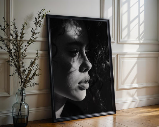 Minimal Wall Art Minimalist Portrait Photography Print | Black and White Poster wall art print, minimalist black and white poster, modern Scandinavian wall decor, Monohaus