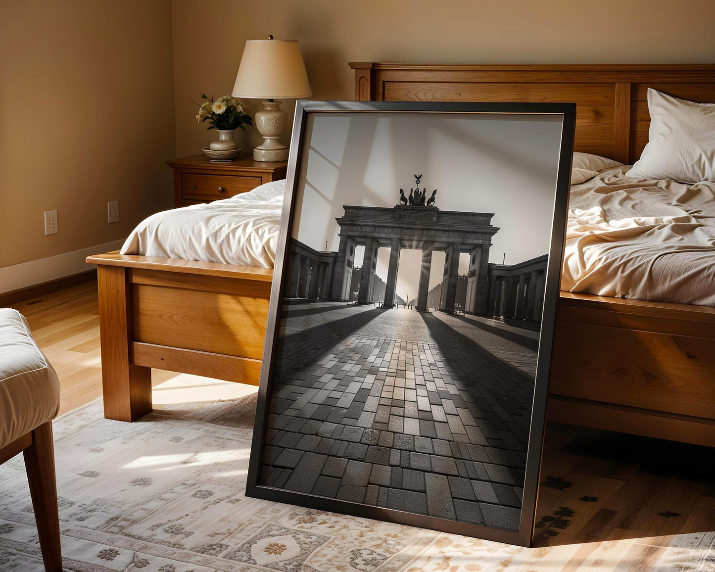 World Landmark | Brandenburg Gate Print | Berlin Black and White Photography wall art print, minimalist black and white poster, modern Scandinavian wall decor, Monohaus