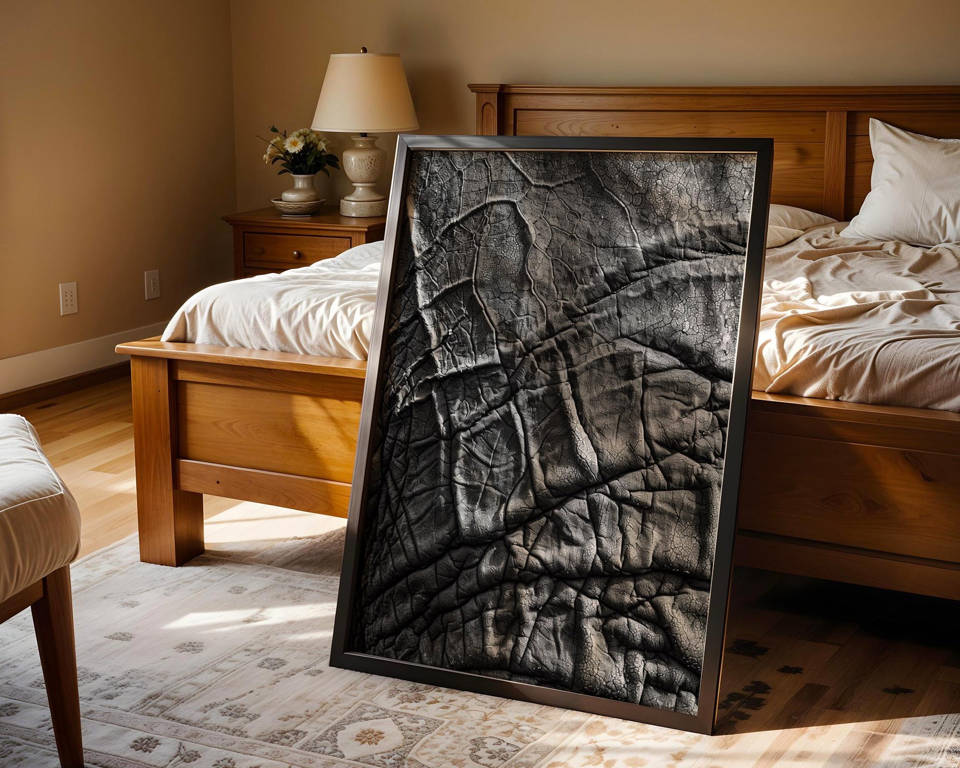 Wildlife Poster | Elephant Skin Print | Black & White Safari Photography wall art print, minimalist black and white poster, modern Scandinavian wall decor, Monohaus