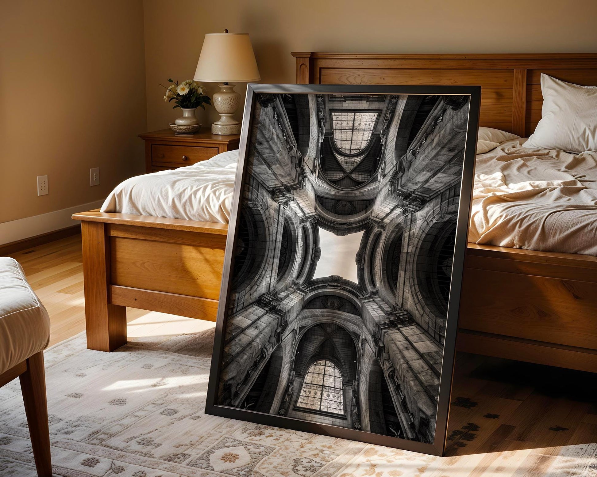 World Landmark | Vienna Library Print | Black and White Grand Dome Architecture wall art print, black and white architectural poster, minimalist modern Scandinavian wall decor, Monohaus