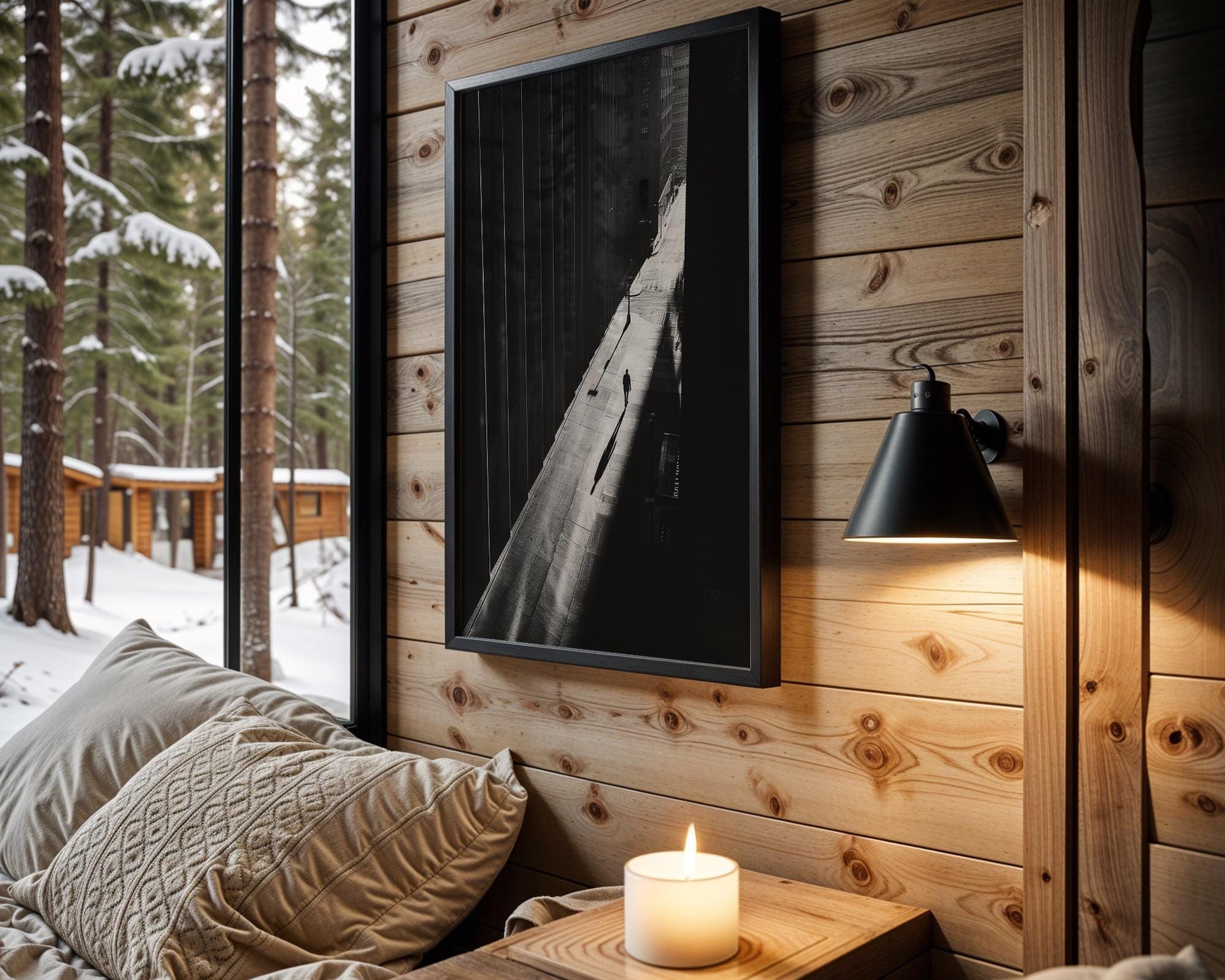 City Street Photography Print | Black and White Urban Wall Art wall art print, black and white architectural poster, minimalist modern Scandinavian wall decor, Monohaus