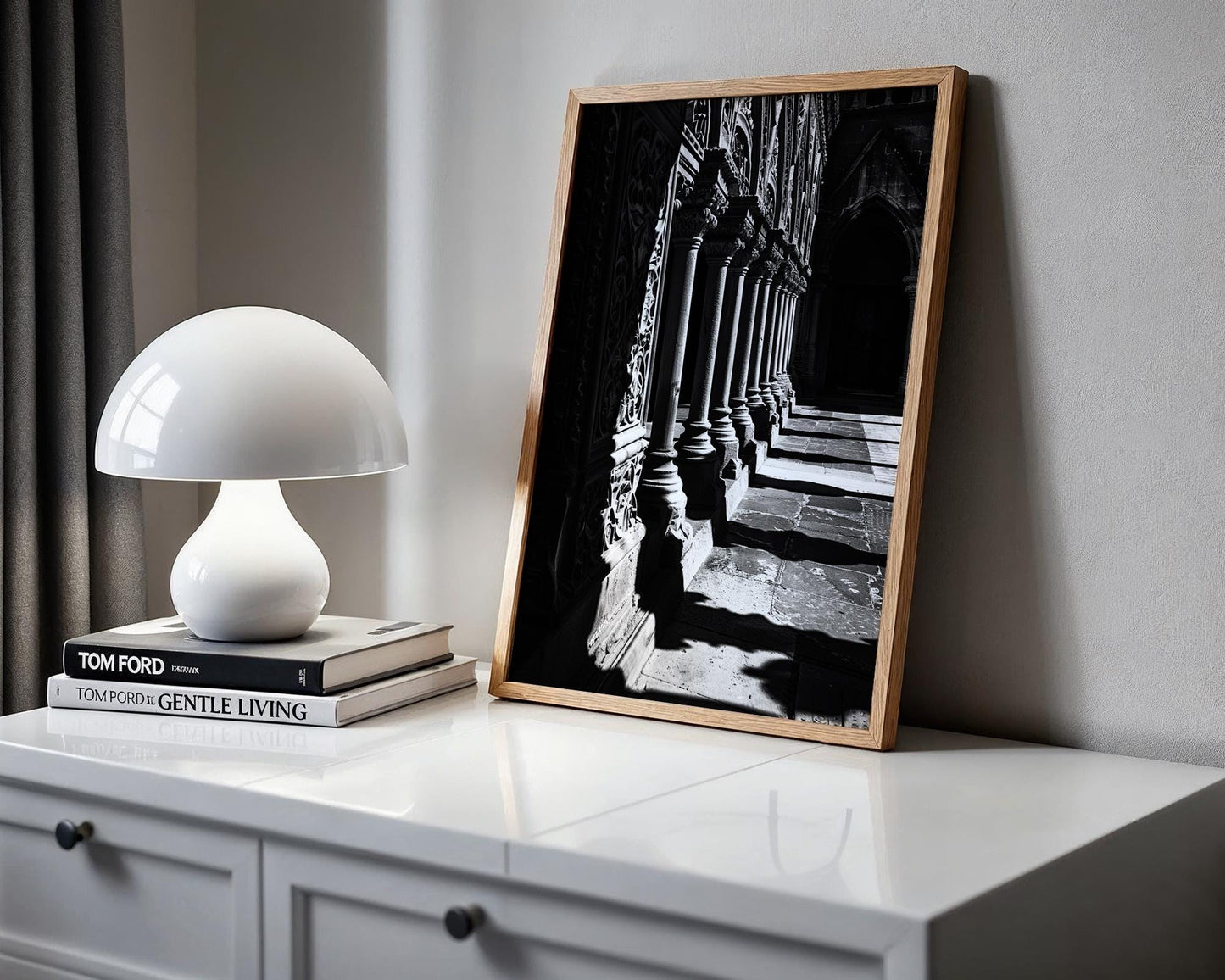 World Landmark | York Minster Arches Print | Gothic Cathedral Photography, Monochrome Wall Art