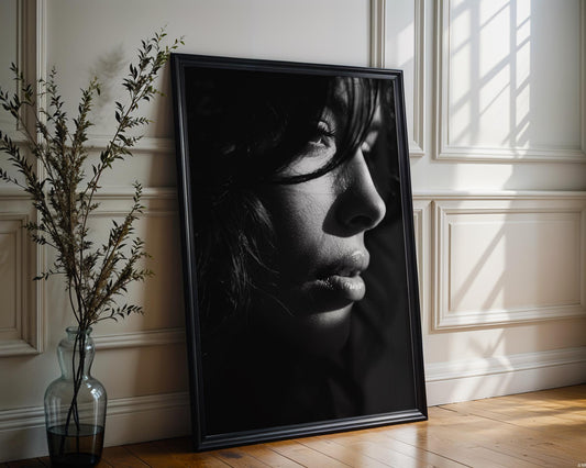 Minimal Wall Art | Black and White Fashion Photography Print | Minimalist wall art print, minimalist black and white poster, modern Scandinavian wall decor, Monohaus