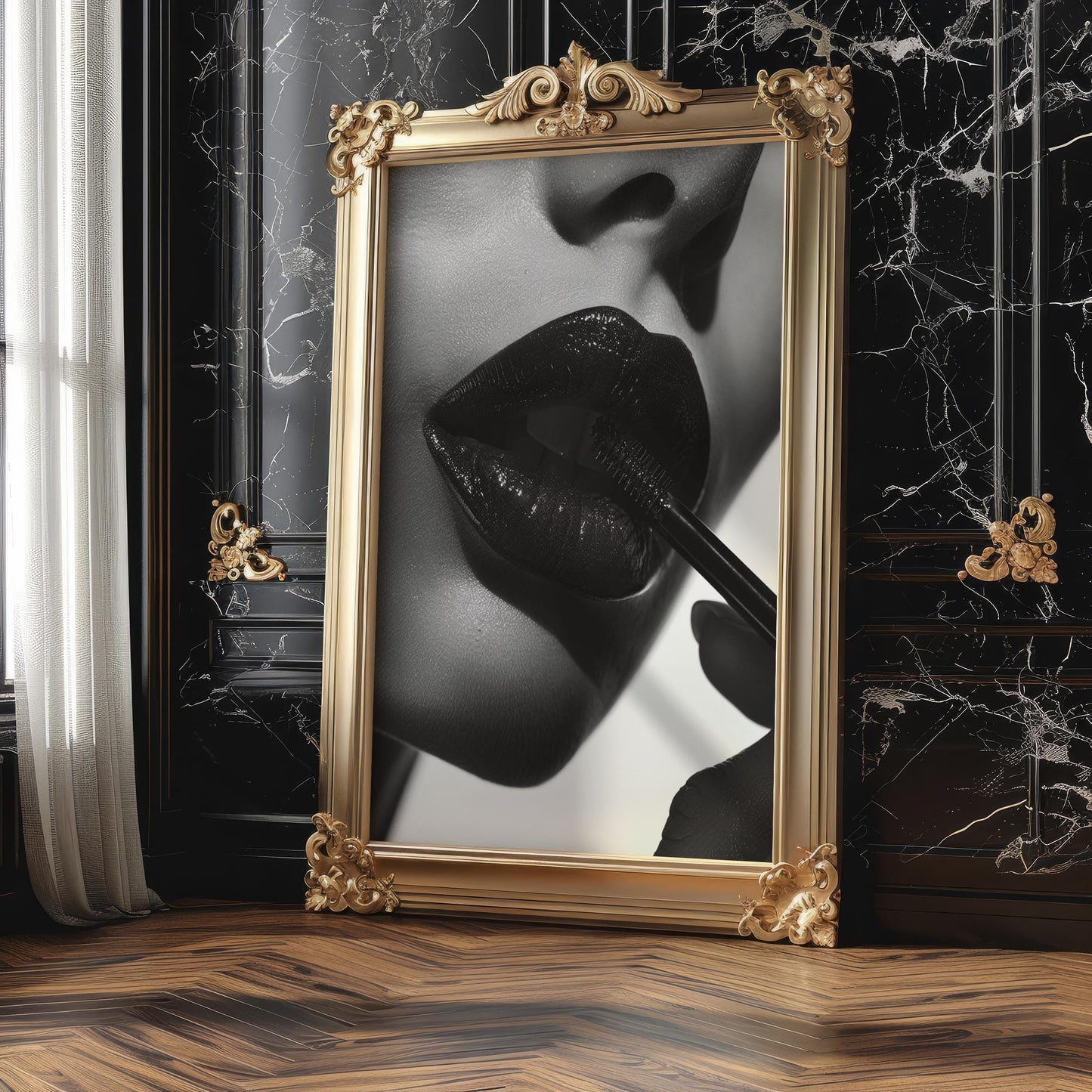 Minimal Wall Art | Retro Paris Fashion Print |  Monochrome Photography wall art print, minimalist black and white poster, modern Scandinavian wall decor, Monohaus