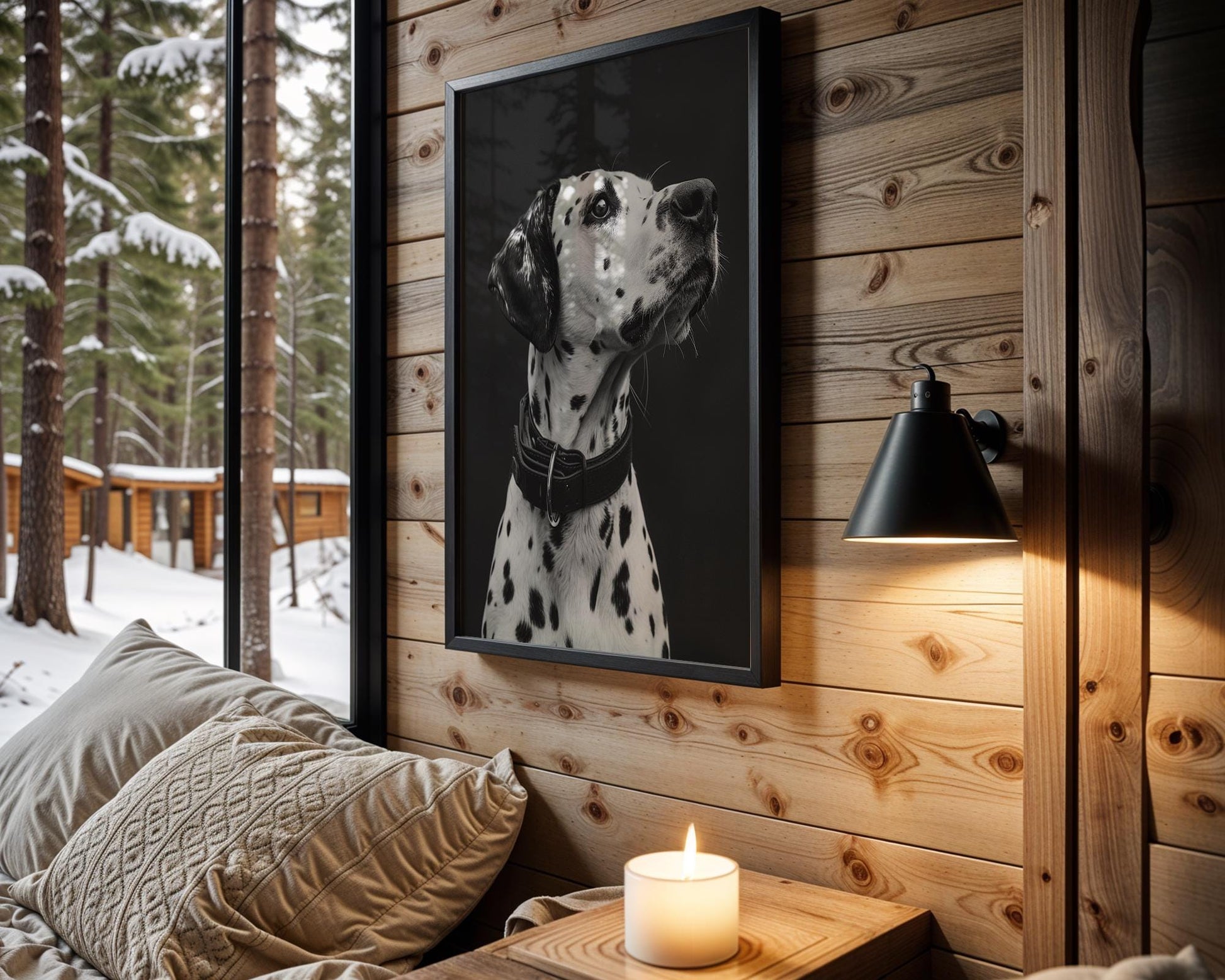 Dog Photography Dalmatian | Black and White Animal Poster | Modern Pet Print wall art print, minimalist black and white poster, modern Scandinavian wall decor, Monohaus